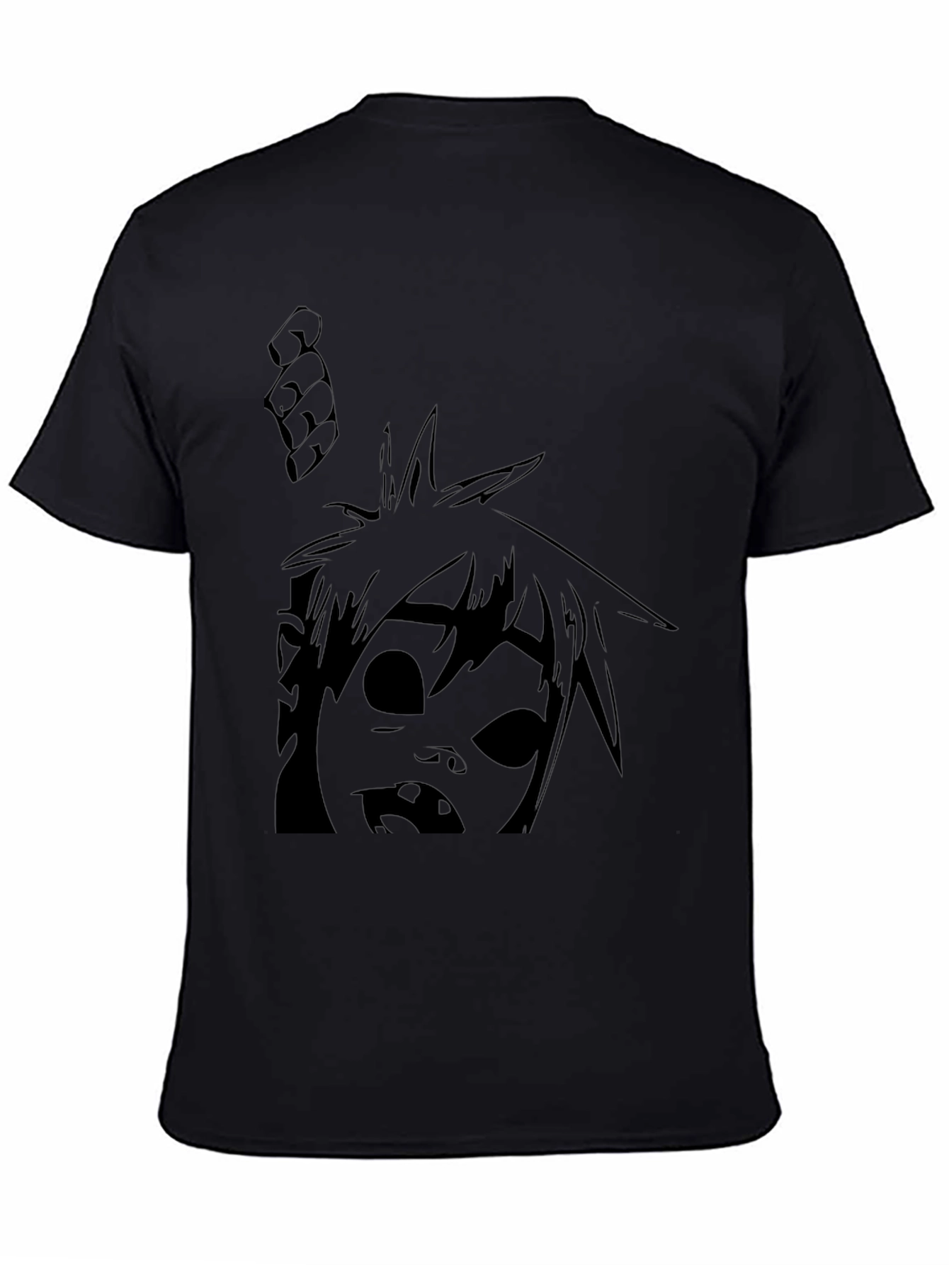 Graphic T-Shirt: Animated Character Design - Black