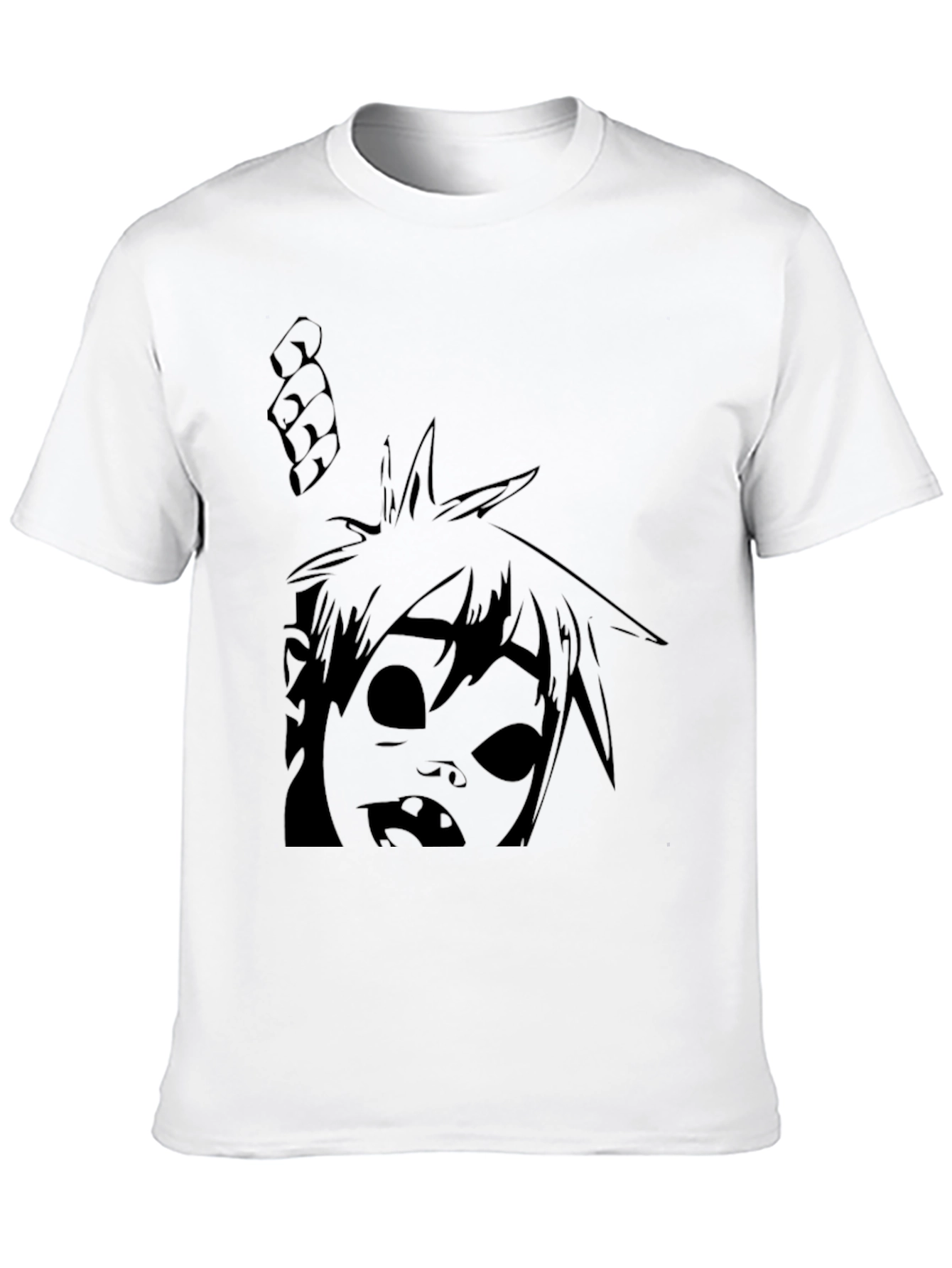 Graphic T-Shirt: Animated Character Design - Black