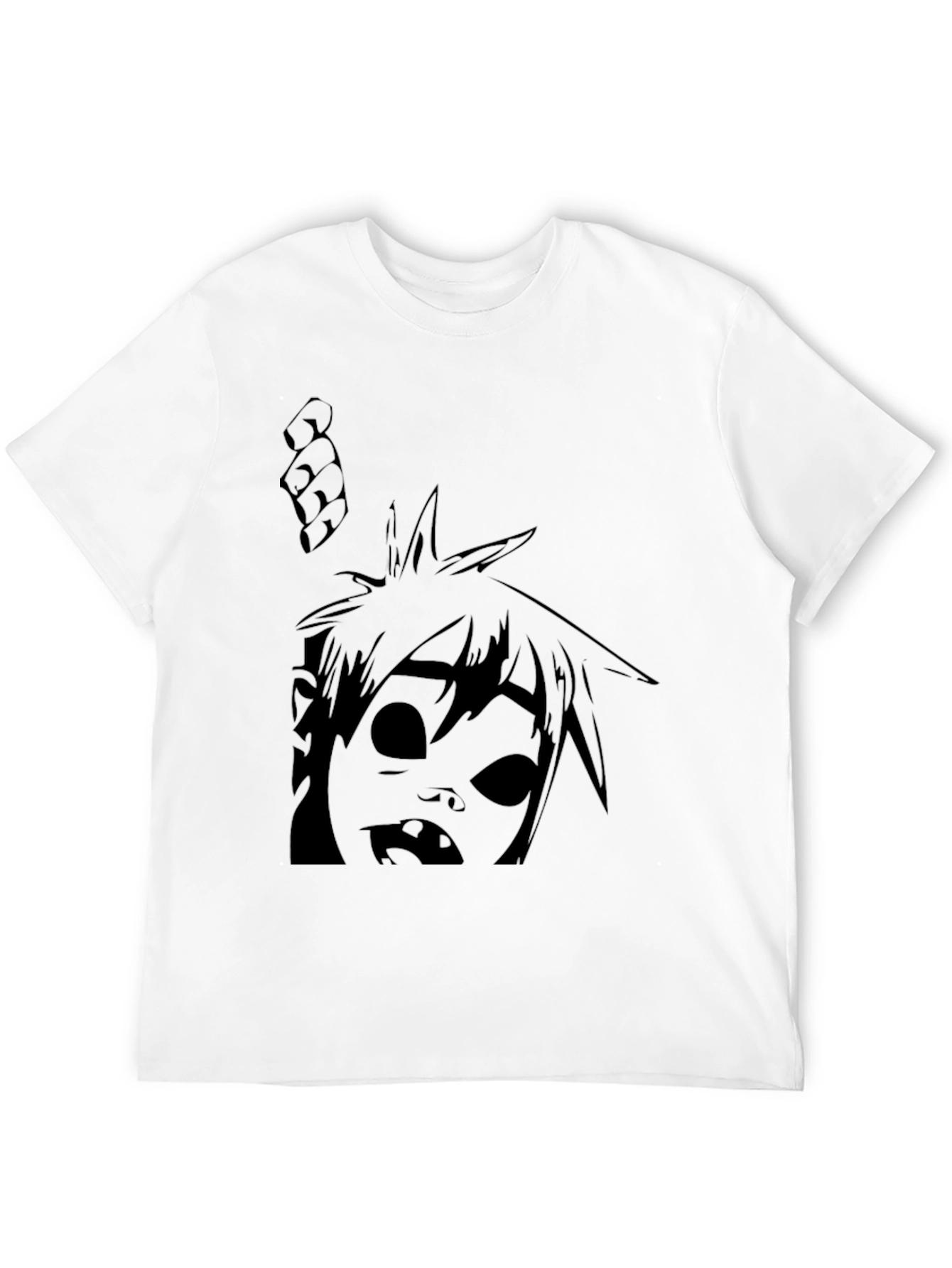 Graphic T-Shirt: Animated Character Design - Black