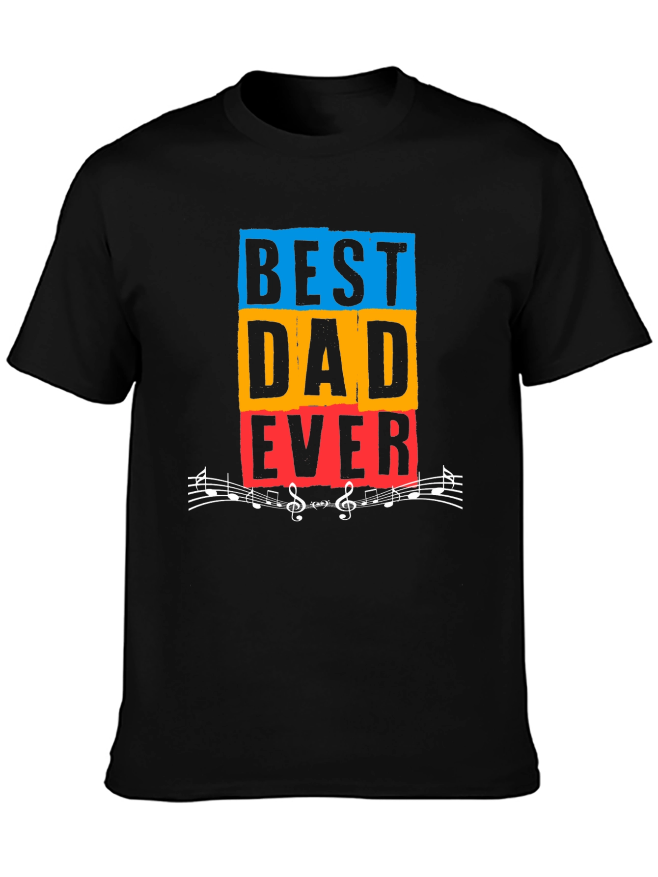 Best Dad Ever Graphic T-Shirt - Music Loving Father