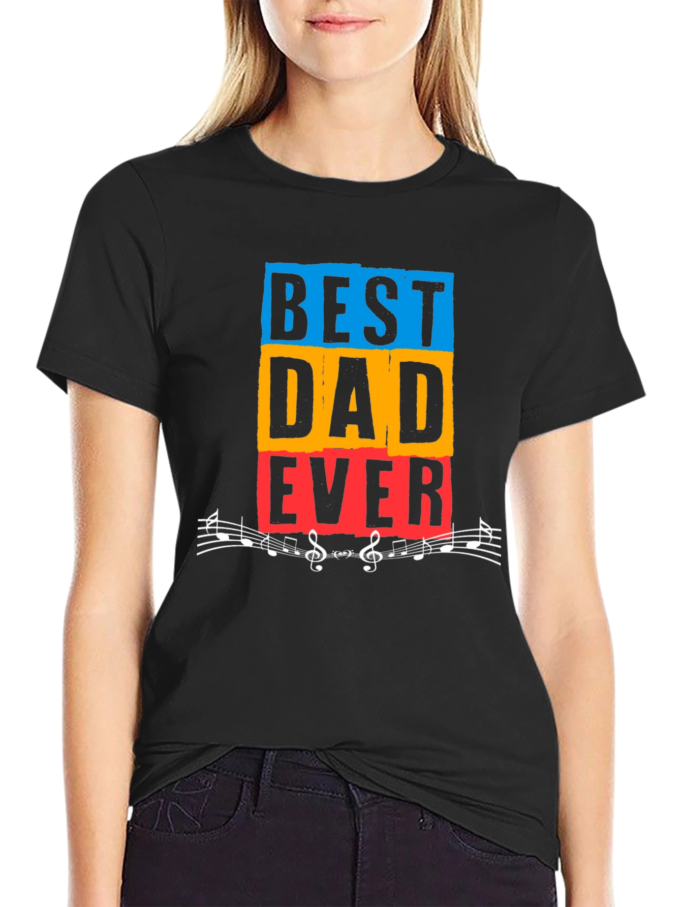 Best Dad Ever Graphic T-Shirt - Music Loving Father