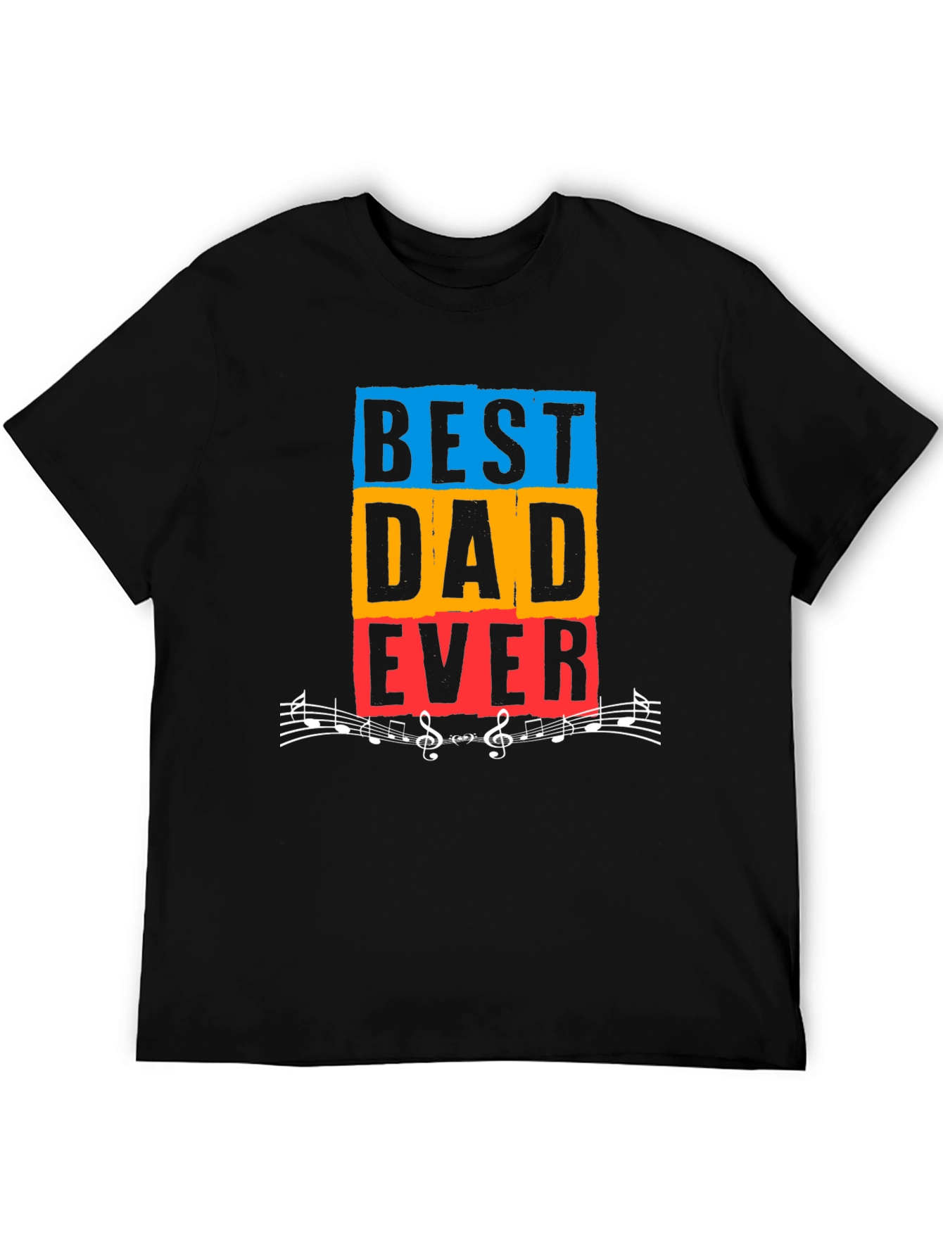 Best Dad Ever Graphic T-Shirt - Music Loving Father