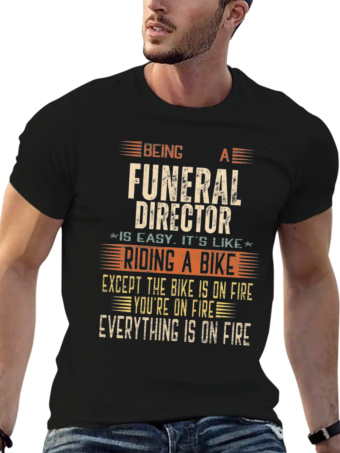 Funeral Director On Fire T-Shirt