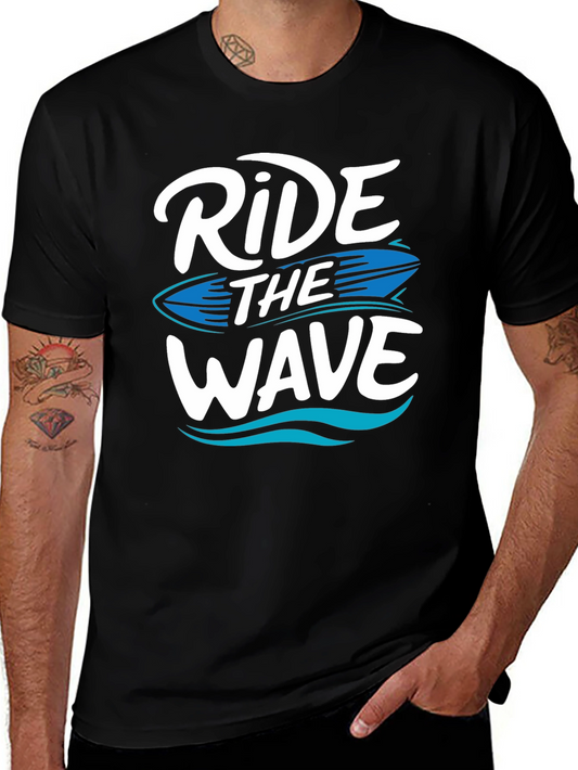 Ride the Wave Graphic Tee - Stylish Surf Design