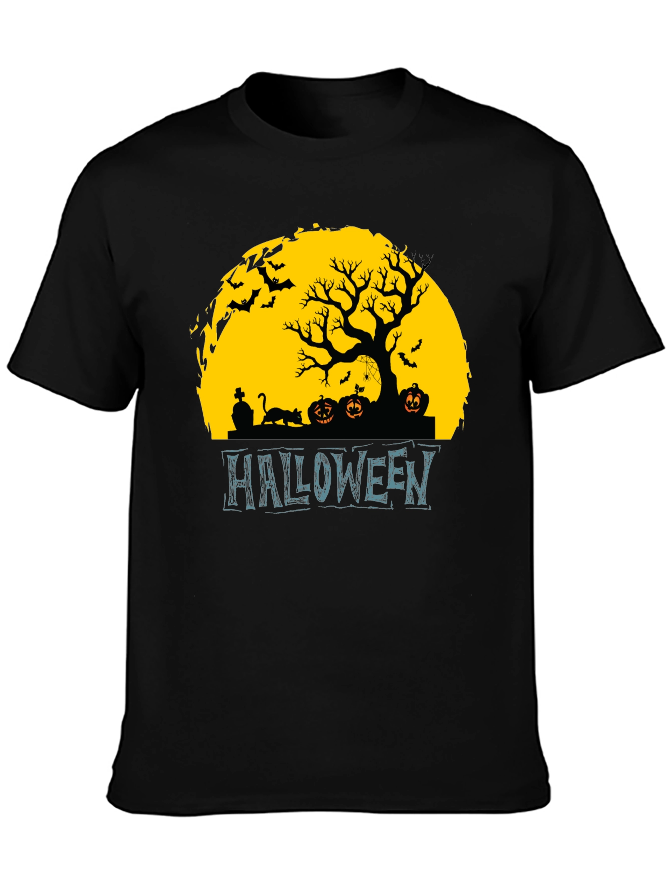 Halloween Silhouette Graphic T-Shirt