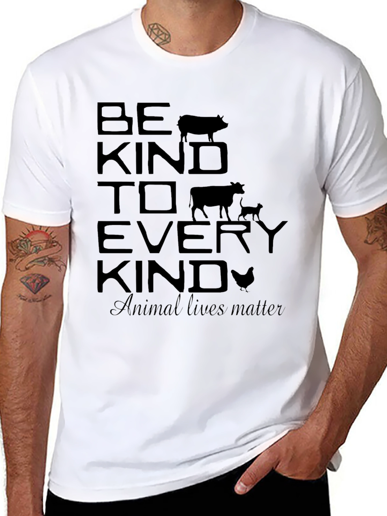 Be Kind T-Shirt - Animal Rights Tee