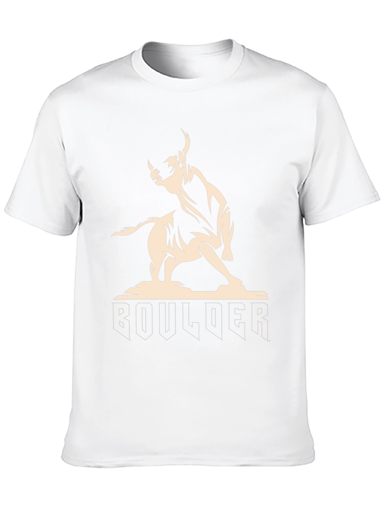 Boulder Bull Graphic Tee - Black Cotton T-Shirt