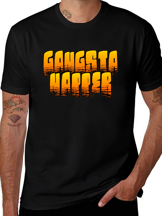 Gangsta Napper Graphic T-Shirt - Black
