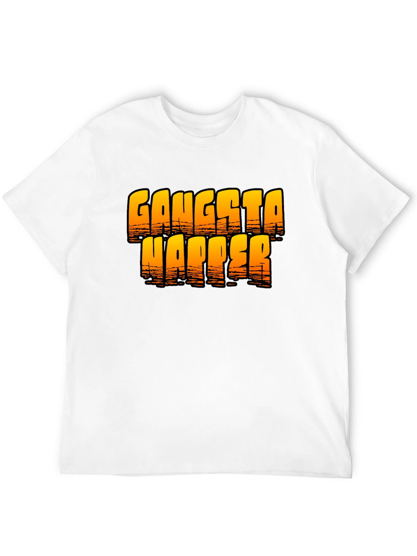 Gangsta Napper Graphic T-Shirt - Black