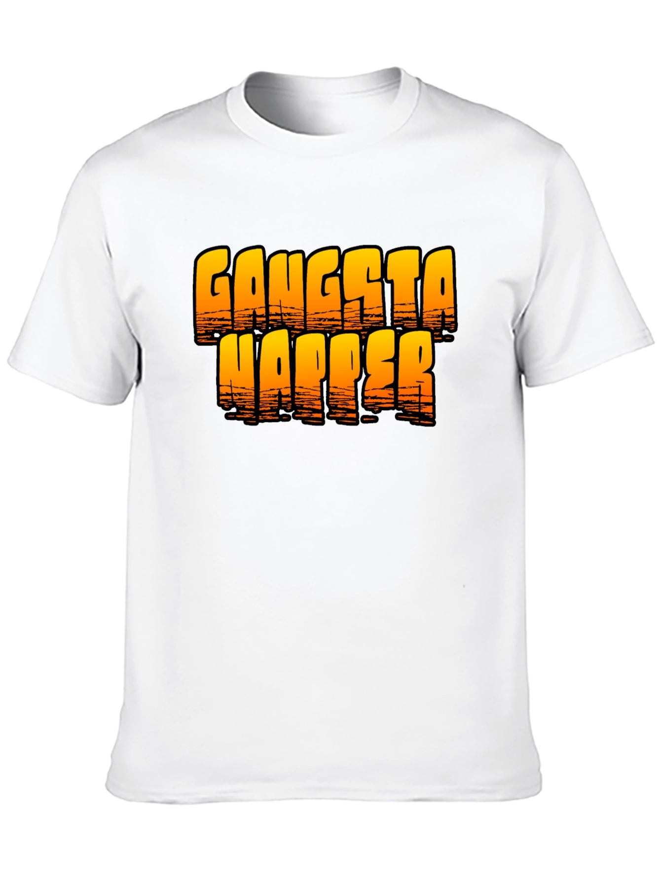 Gangsta Napper Graphic T-Shirt - Black