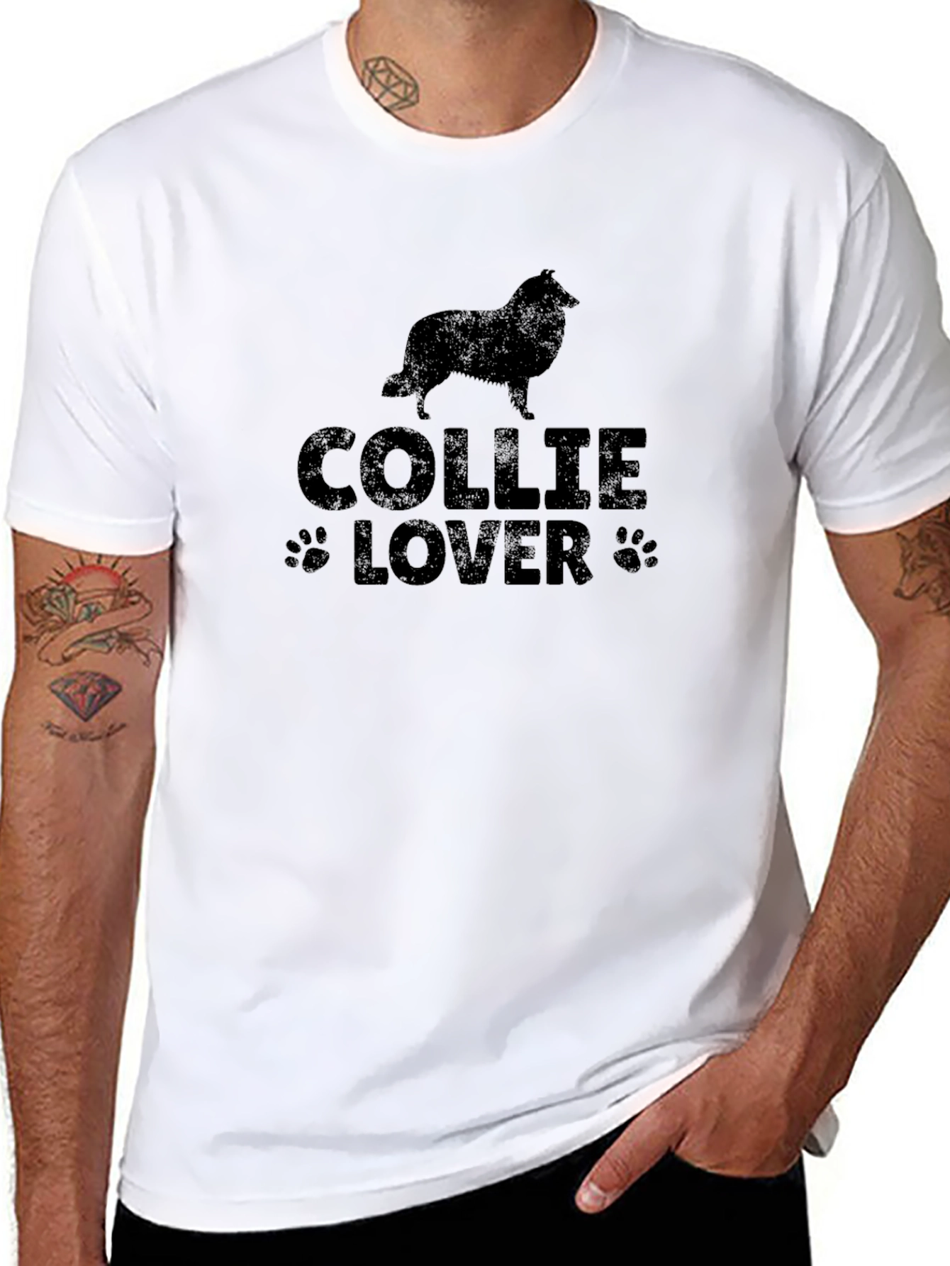 Collie Lover Graphic Tee - Dog Breed T-Shirt
