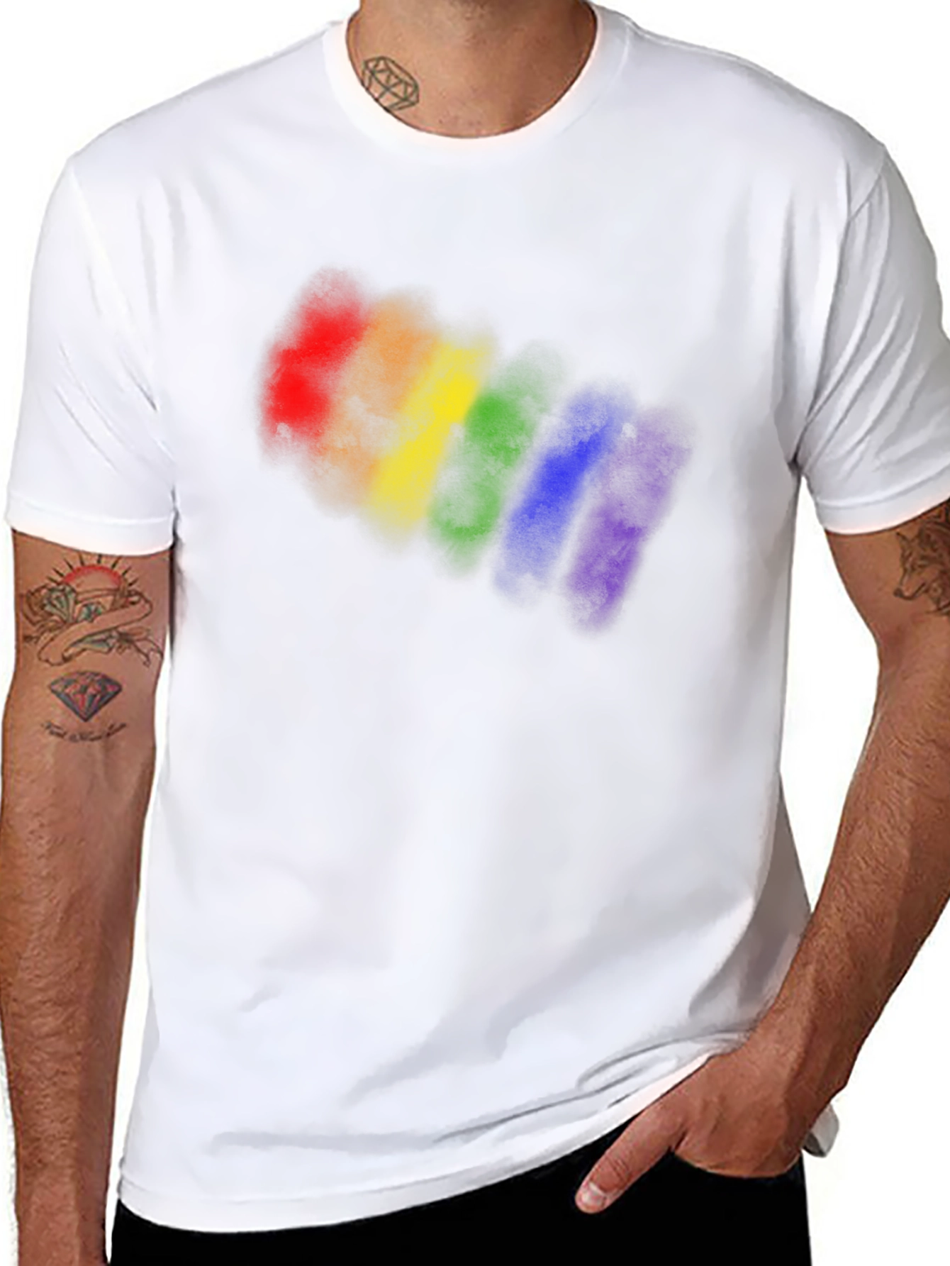 Rainbow Pride Graphic Black T-Shirt