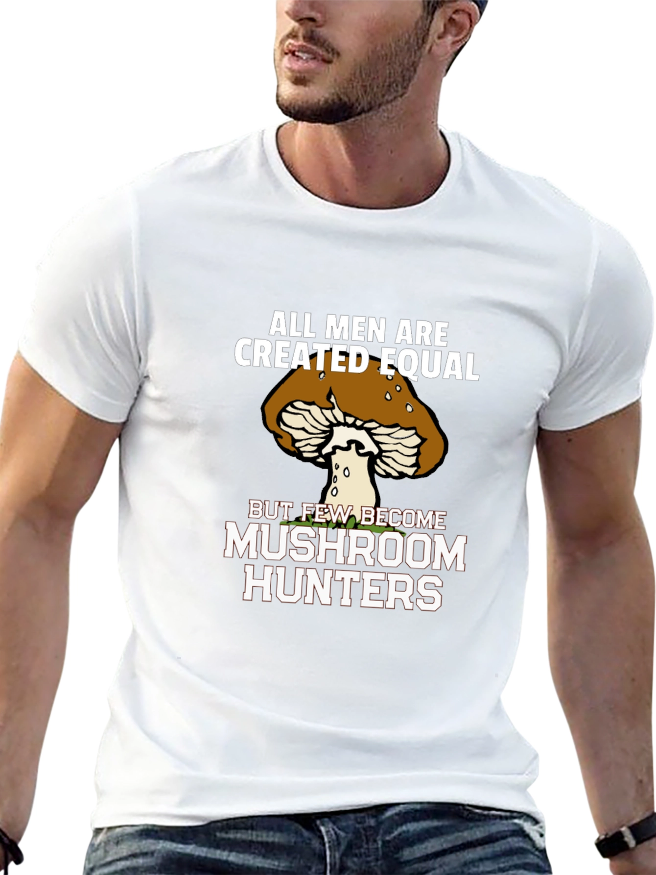 Mushroom Hunter Graphic Tee - All Men Created Equal