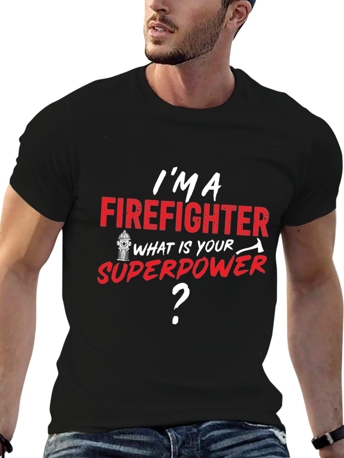 Firefighter Superpower T-Shirt - Heroic Design