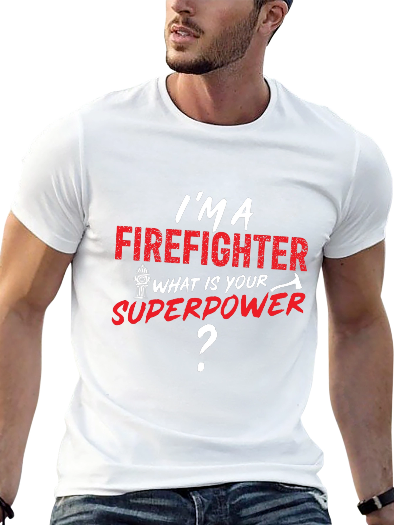 Firefighter Superpower T-Shirt - Heroic Design