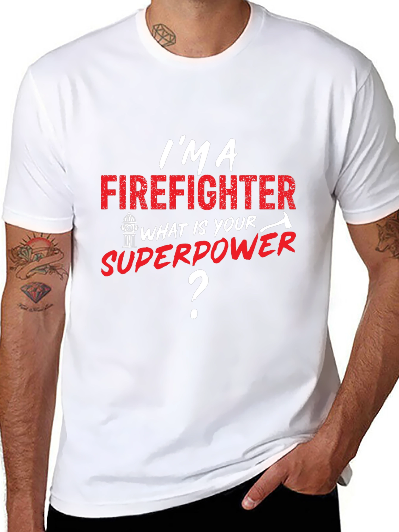 Firefighter Superpower T-Shirt - Heroic Design
