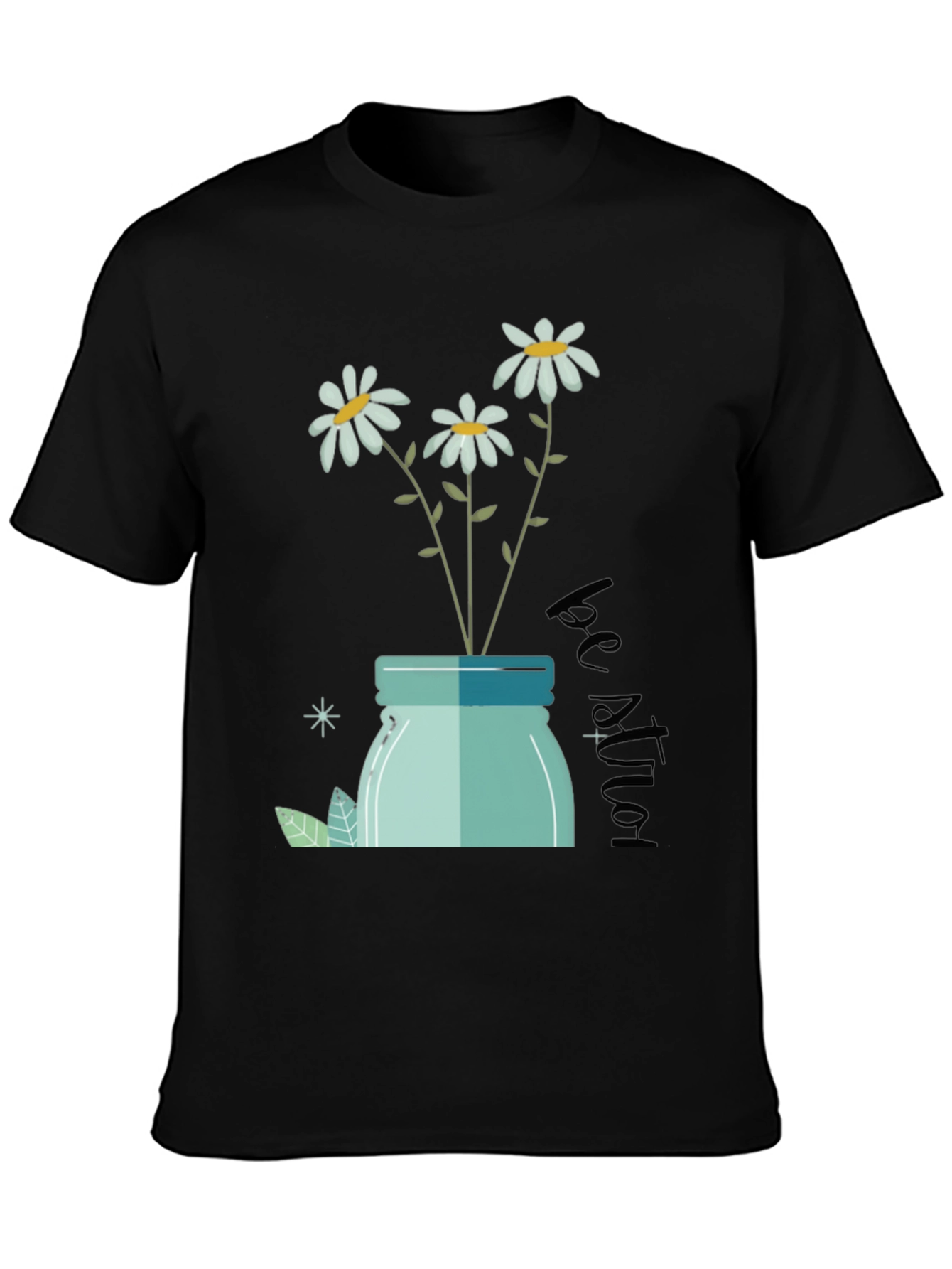 Daisy Jar Graphic Tee - Be Kind T-Shirt