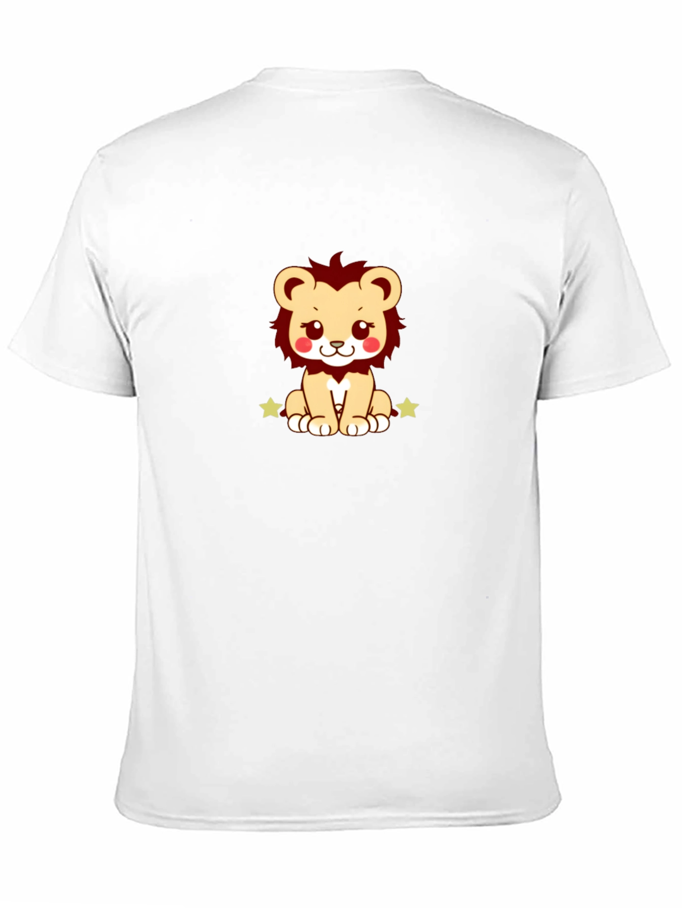 Cute Lion Graphic Tee - Soft Cotton Blend