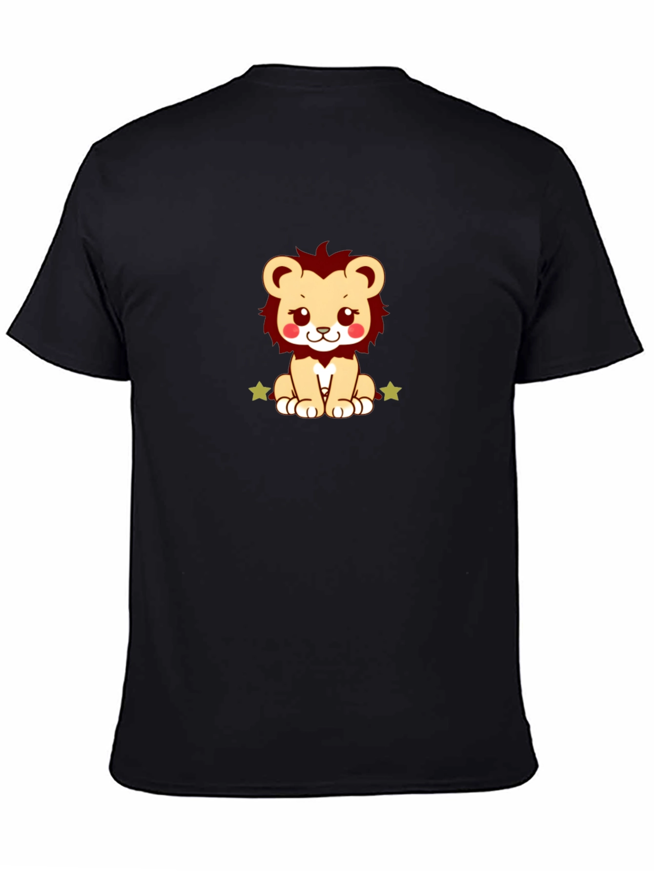 Cute Lion Graphic Tee - Soft Cotton Blend