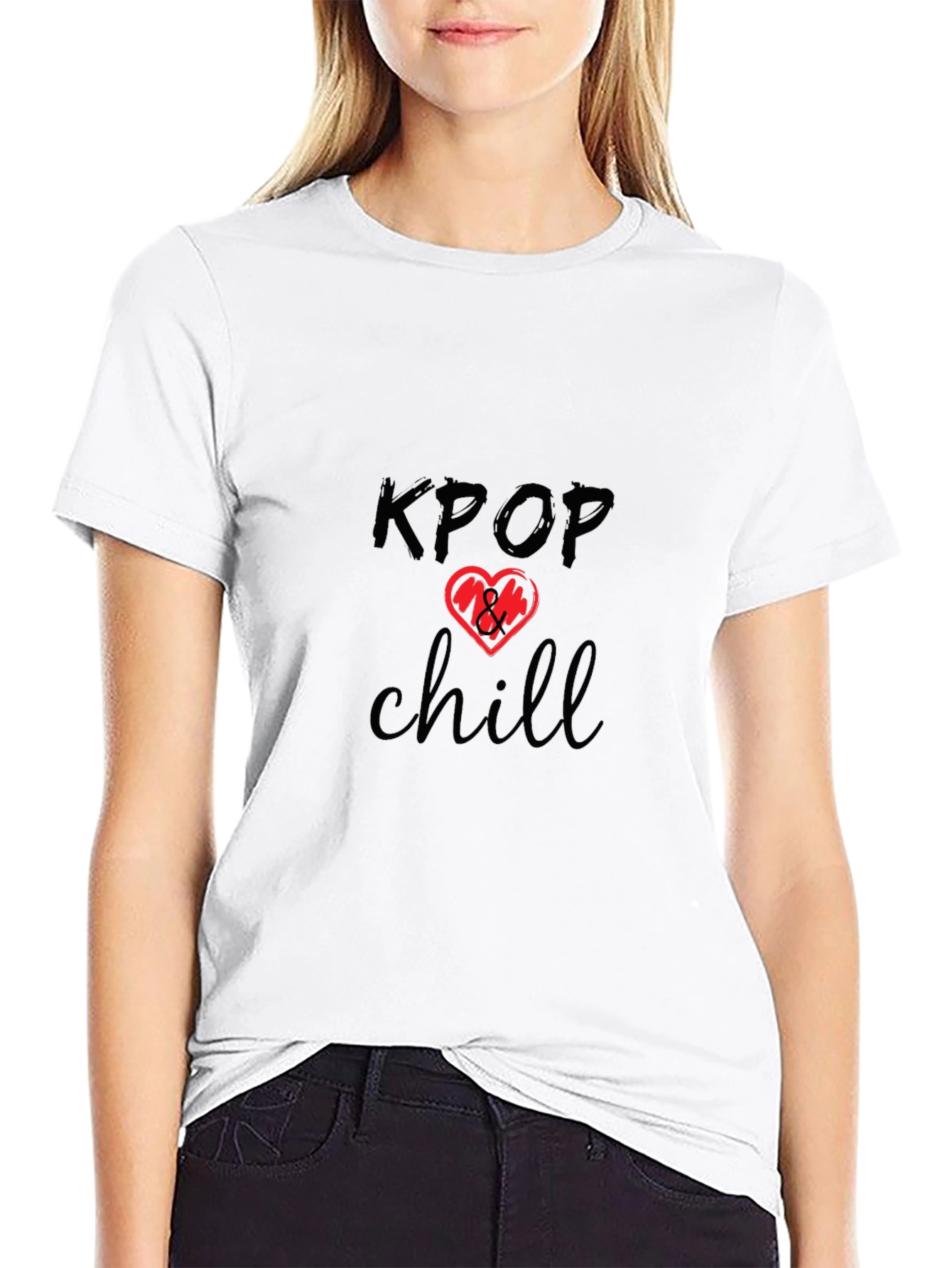 KPOP Chill Graphic Tee - Casual Comfort
