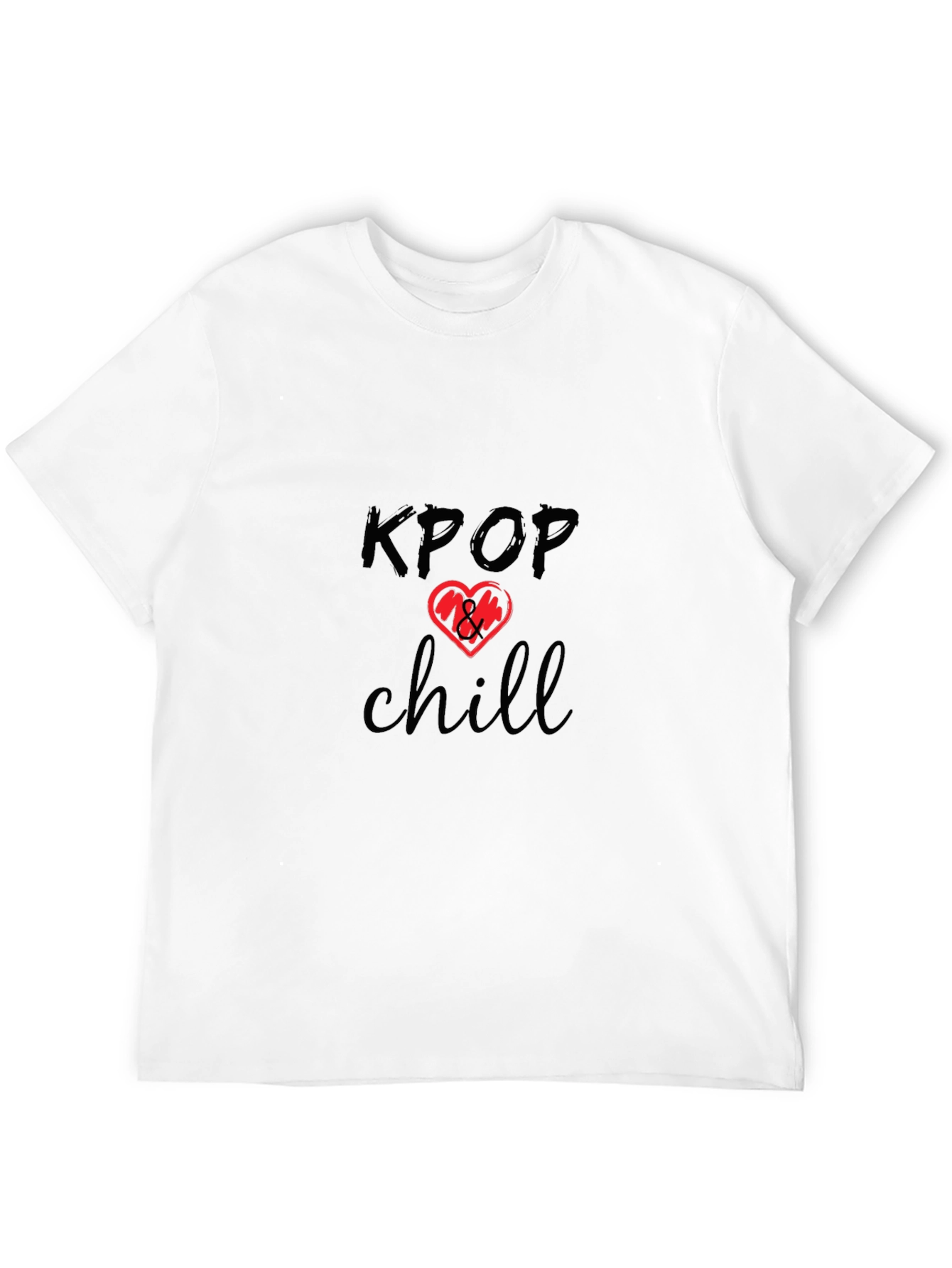 KPOP Chill Graphic Tee - Casual Comfort