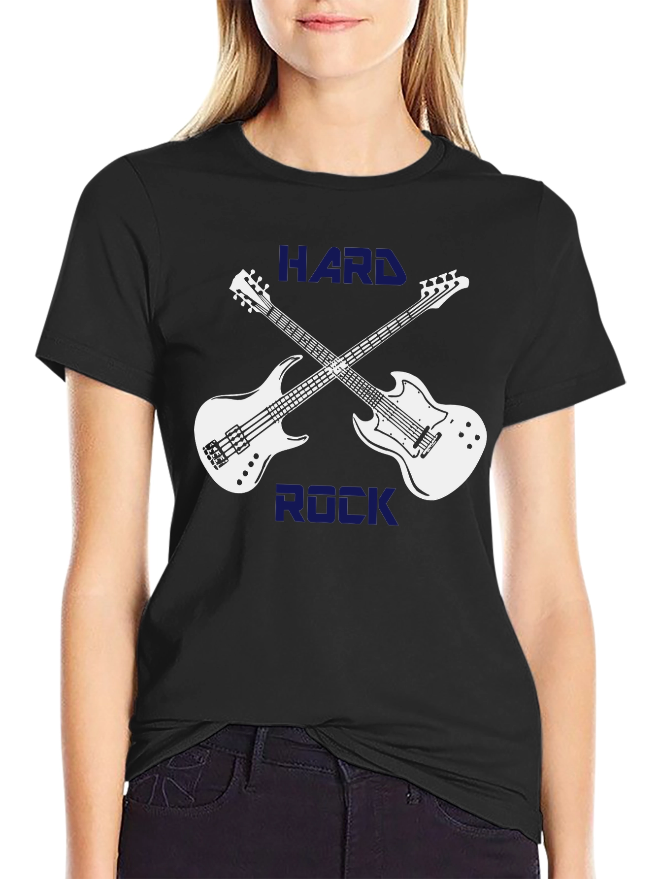 Hard Rock Guitar T-Shirt - Black