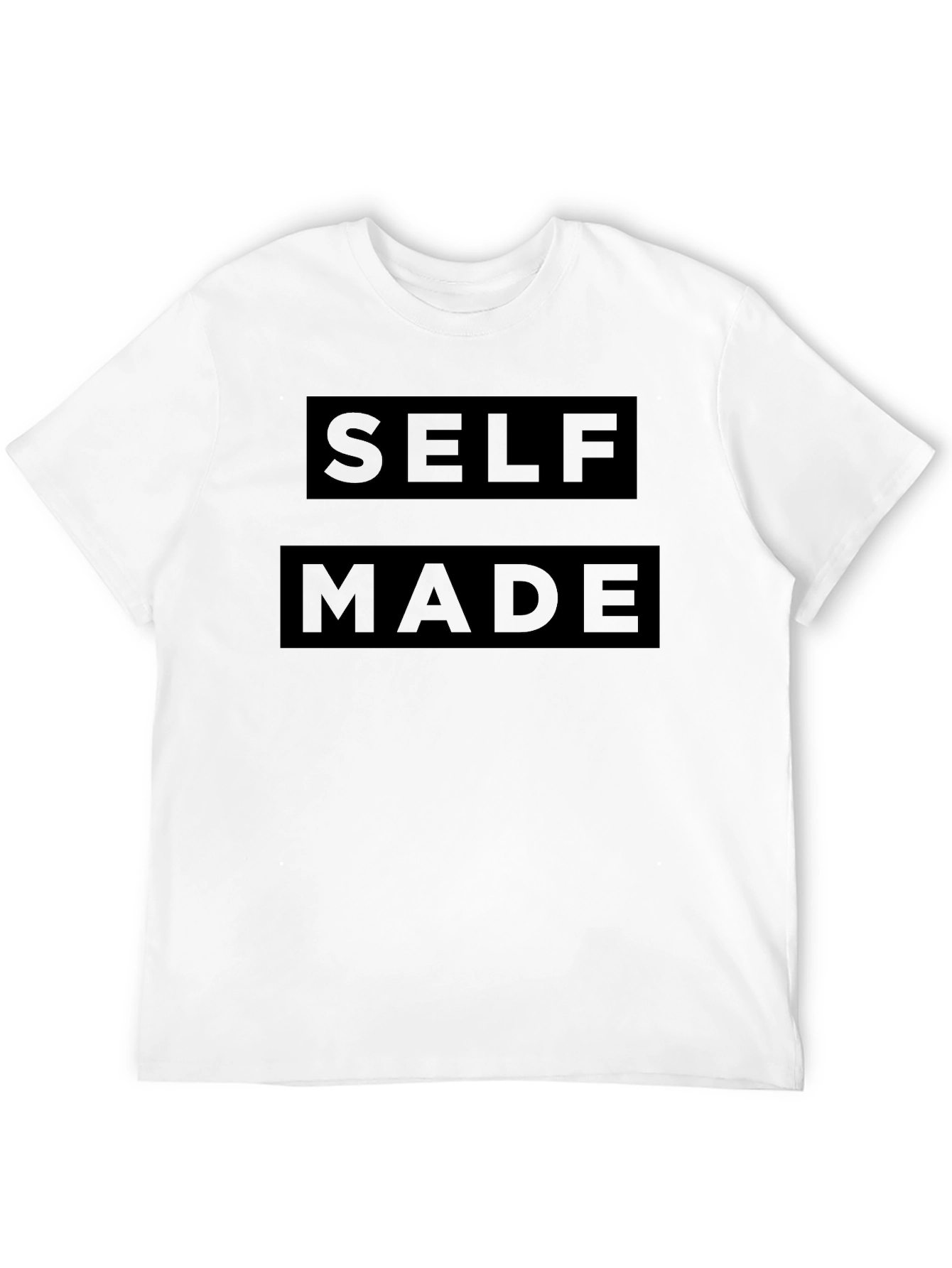 Self Made Black T-Shirt - Motivational Statement Tee