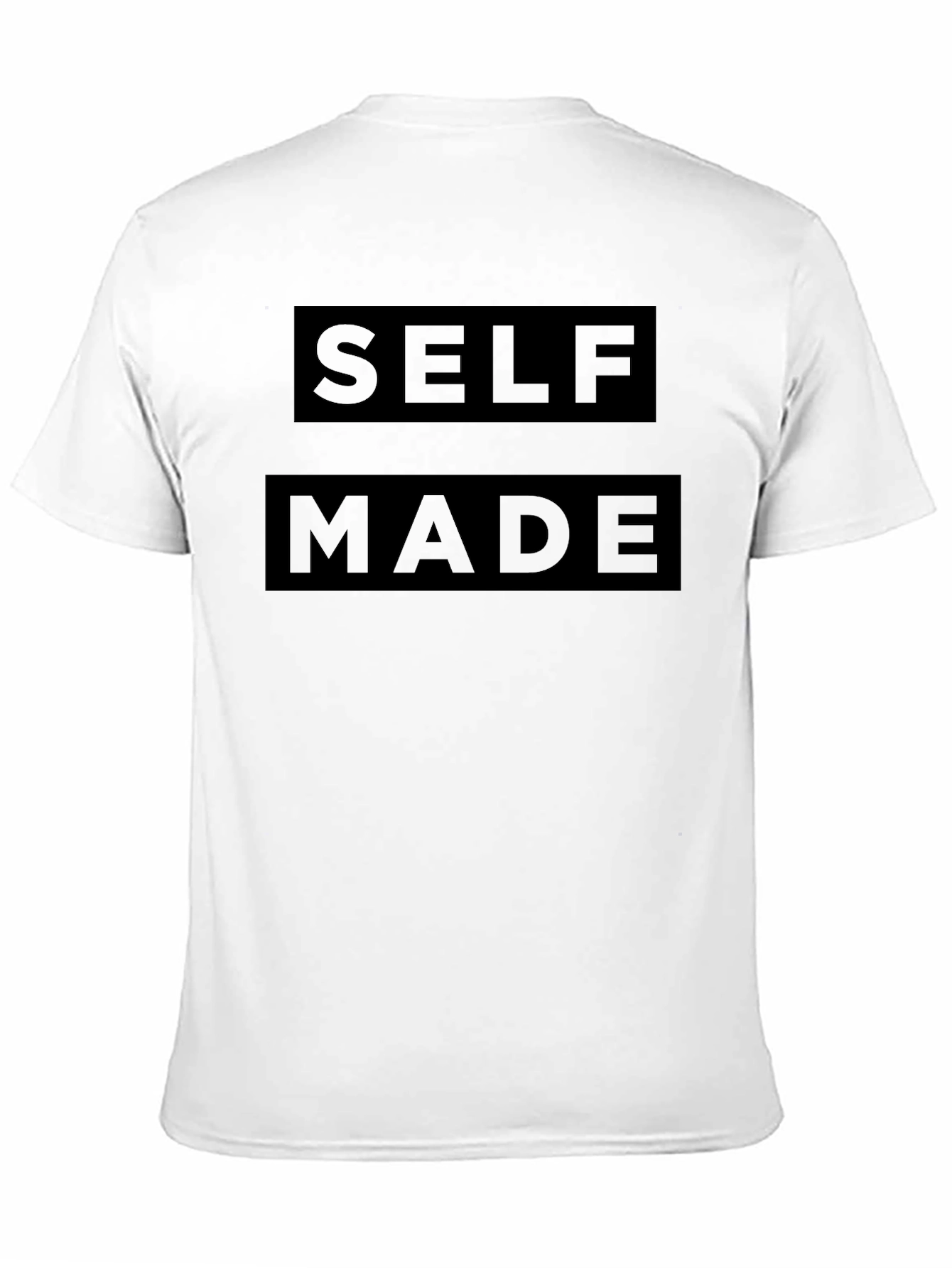 Self Made Black T-Shirt - Motivational Statement Tee