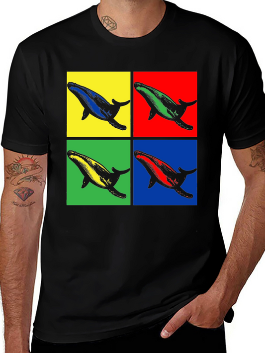 Whale Pop Art Graphic T-Shirt - Stylish & Unique