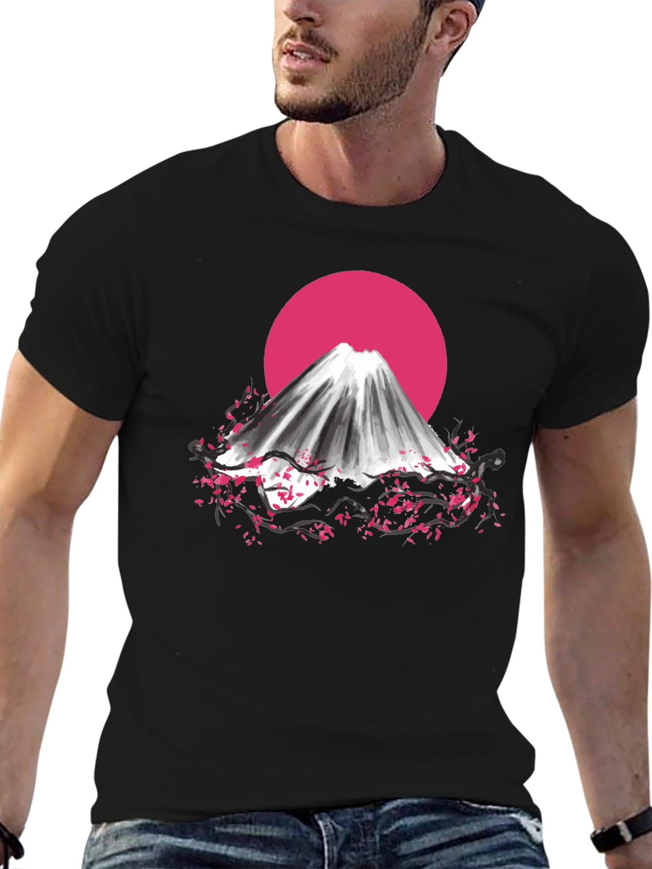 Mount Fuji Cherry Blossom T-Shirt