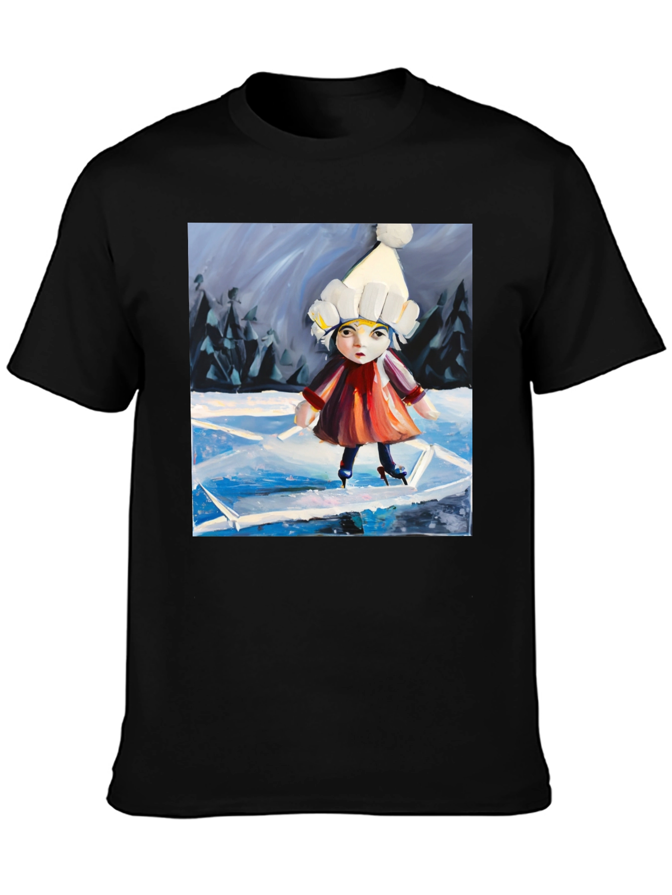 Ice Skating Girl Graphic Tee