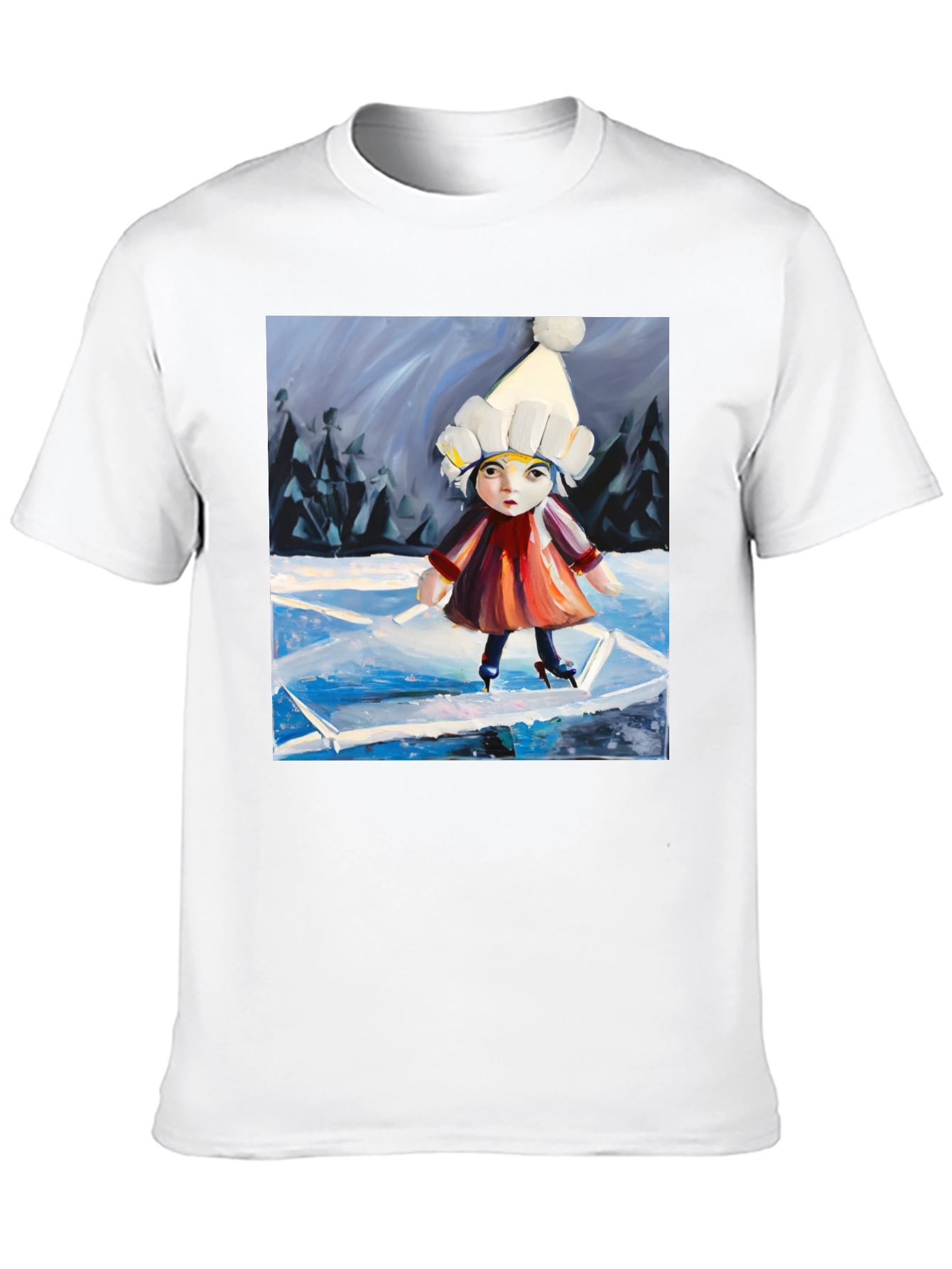 Ice Skating Girl Graphic Tee