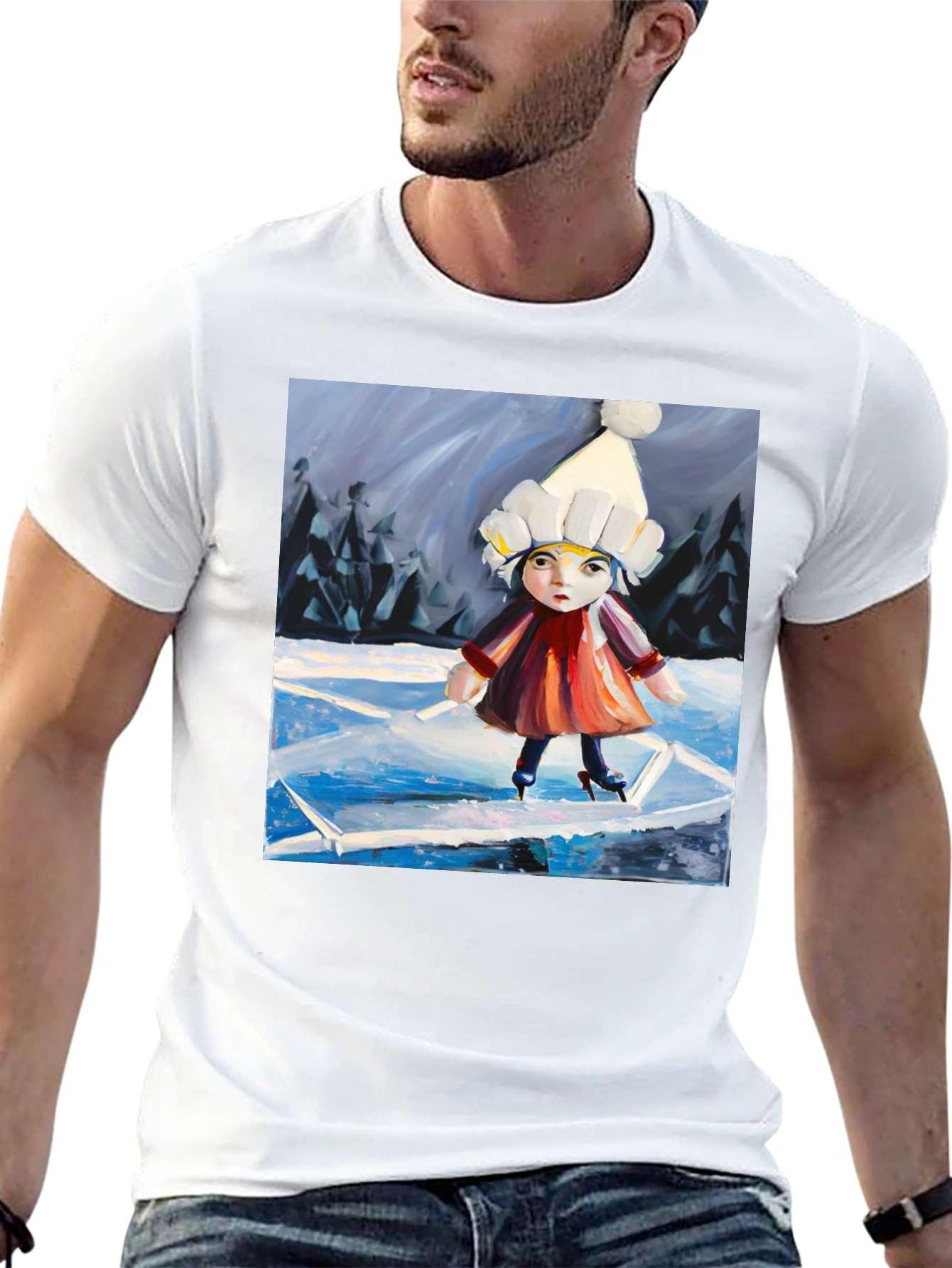 Ice Skating Girl Graphic Tee
