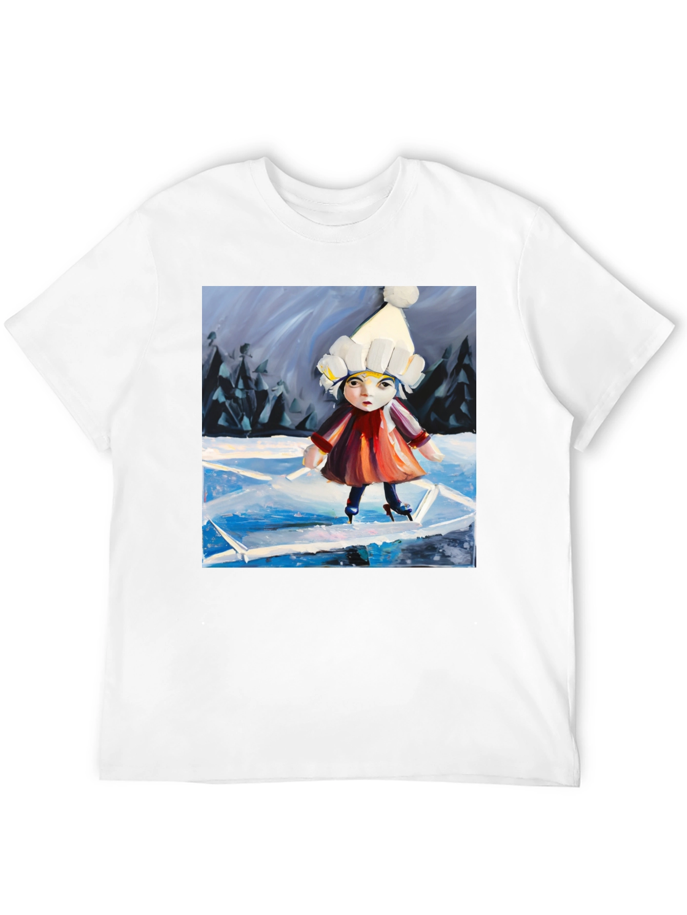 Ice Skating Girl Graphic Tee