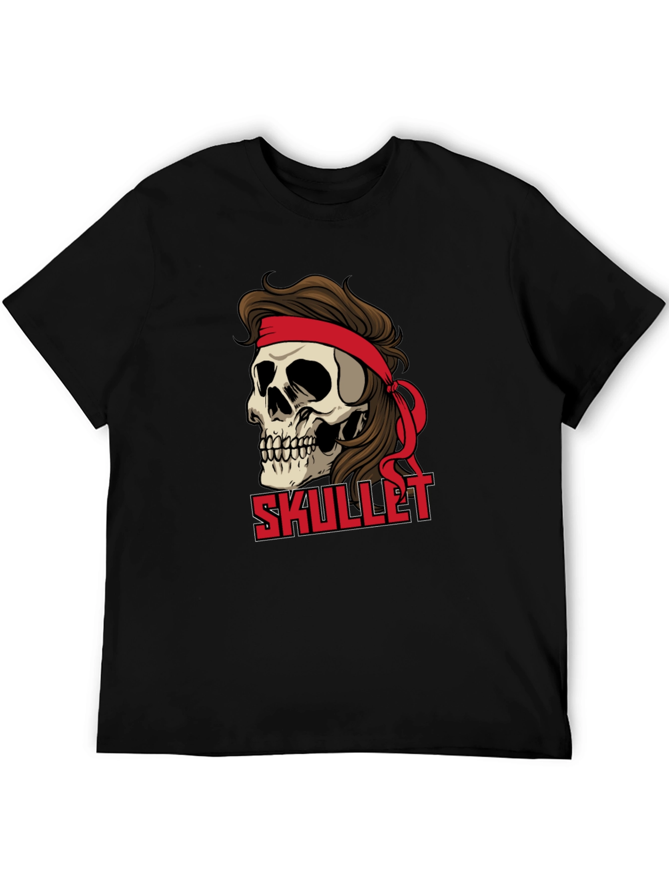 Skullet Graphic T-Shirt - Retro Rocker Style