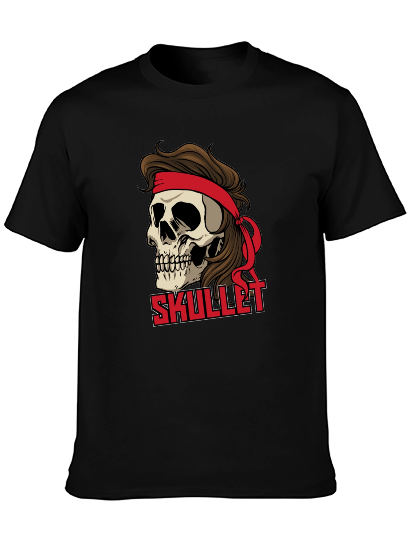 Skullet Graphic T-Shirt - Retro Rocker Style