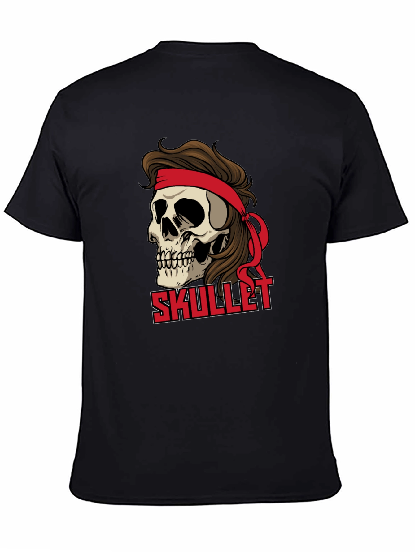 Skullet Graphic T-Shirt - Retro Rocker Style