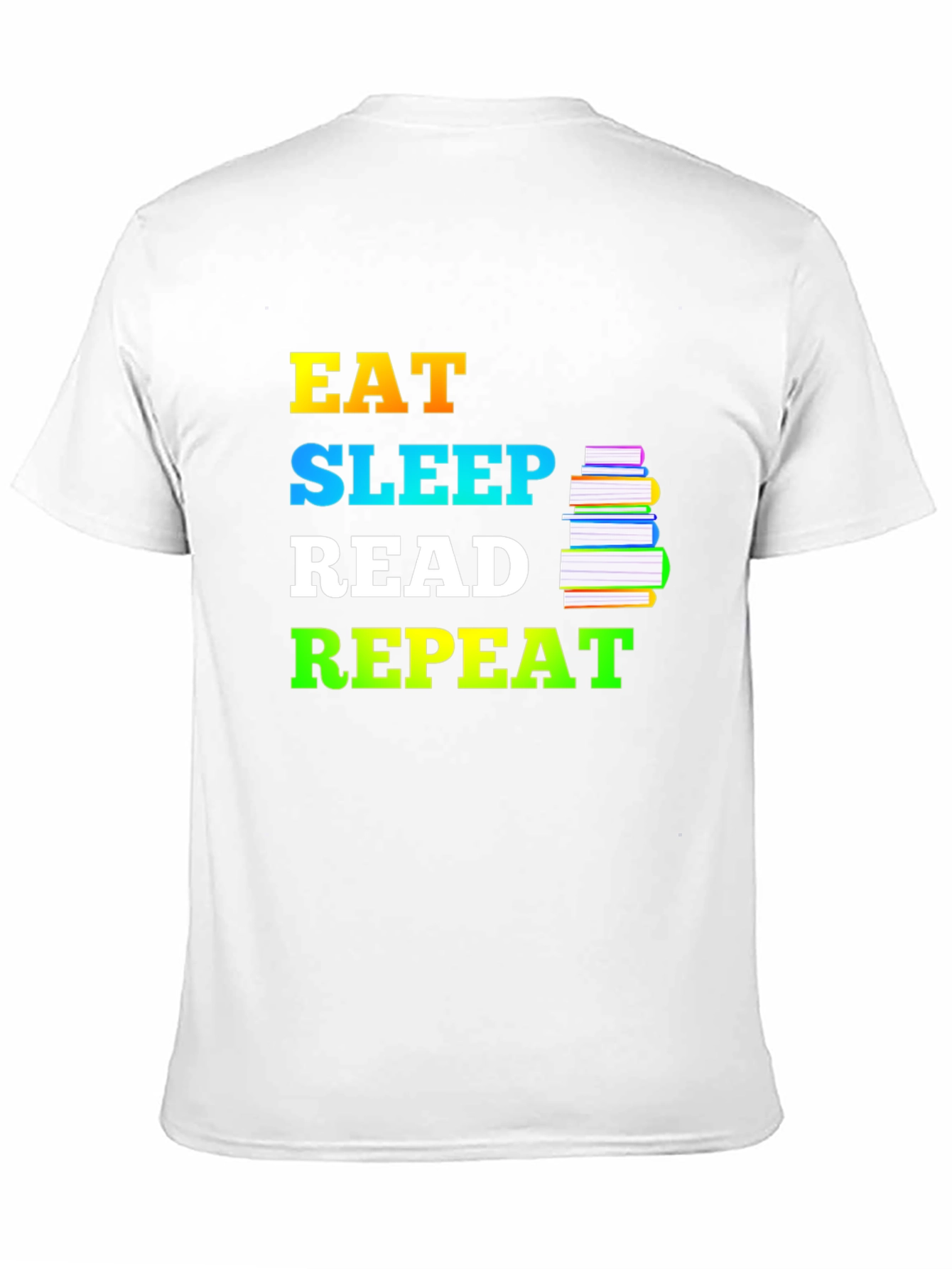 Eat Sleep Read Repeat T-Shirt - Book Lover Tee