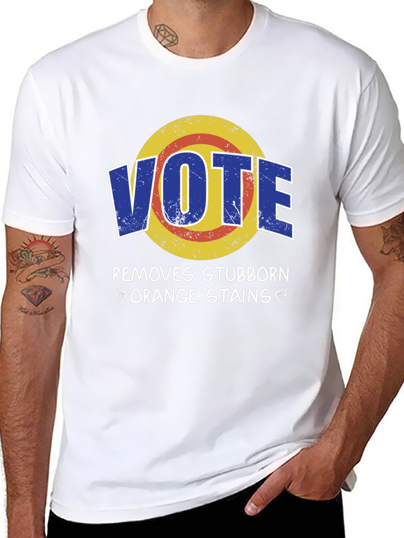 Vote Removes Stubborn Orange Stains Graphic Tee