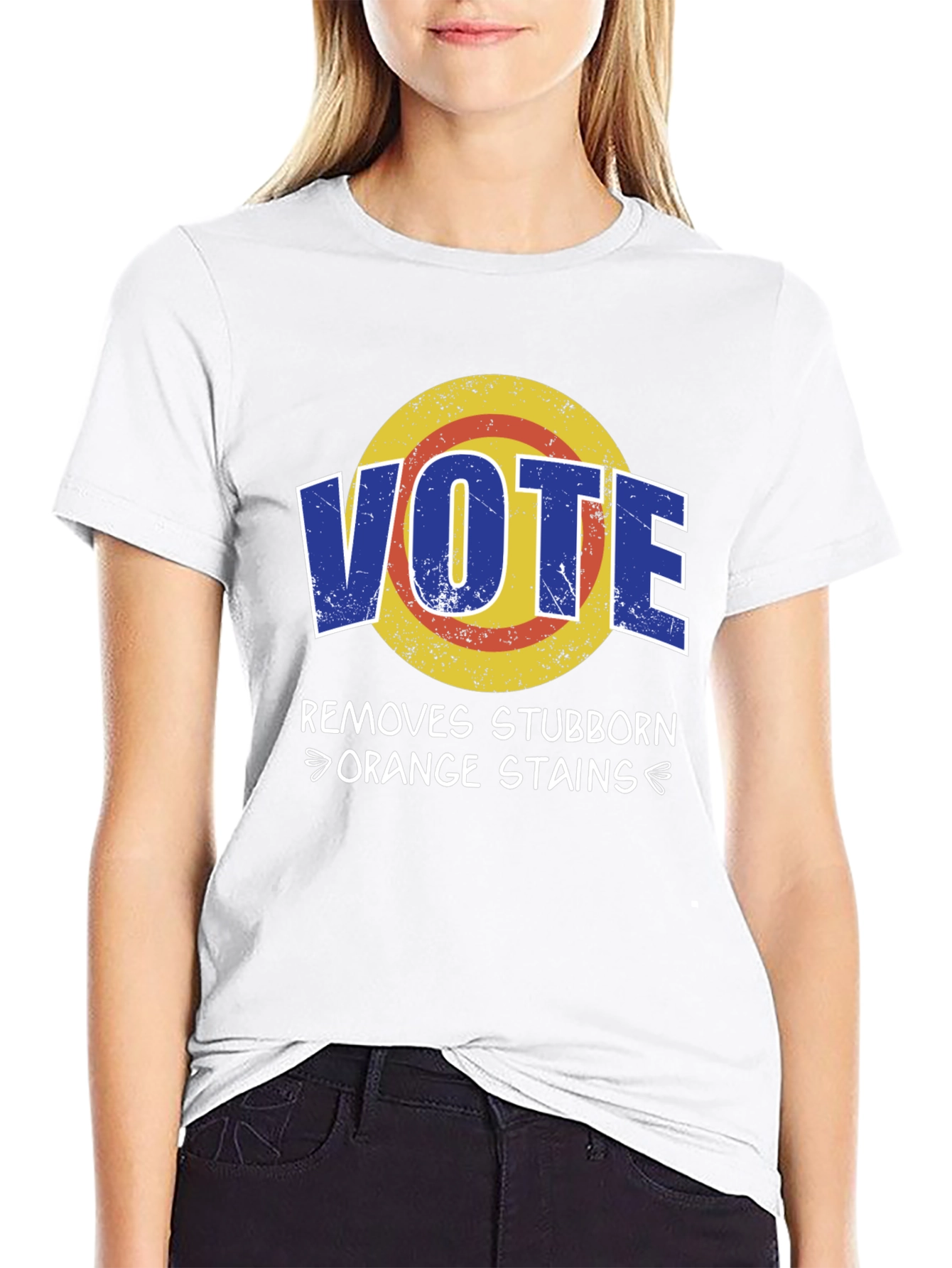 Vote Removes Stubborn Orange Stains Graphic Tee