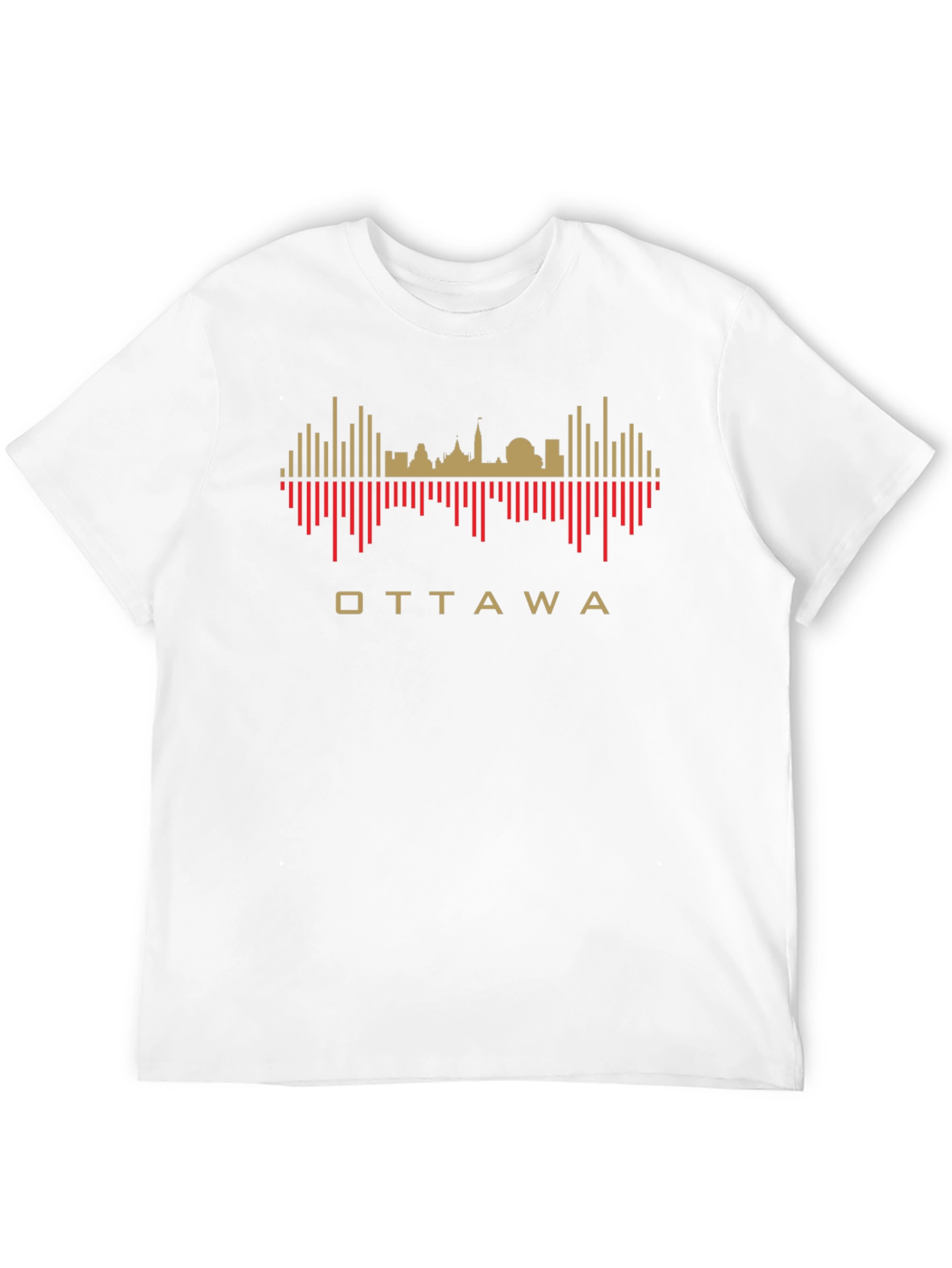 Ottawa Skyline Graphic T-Shirt - Mens Black Tee