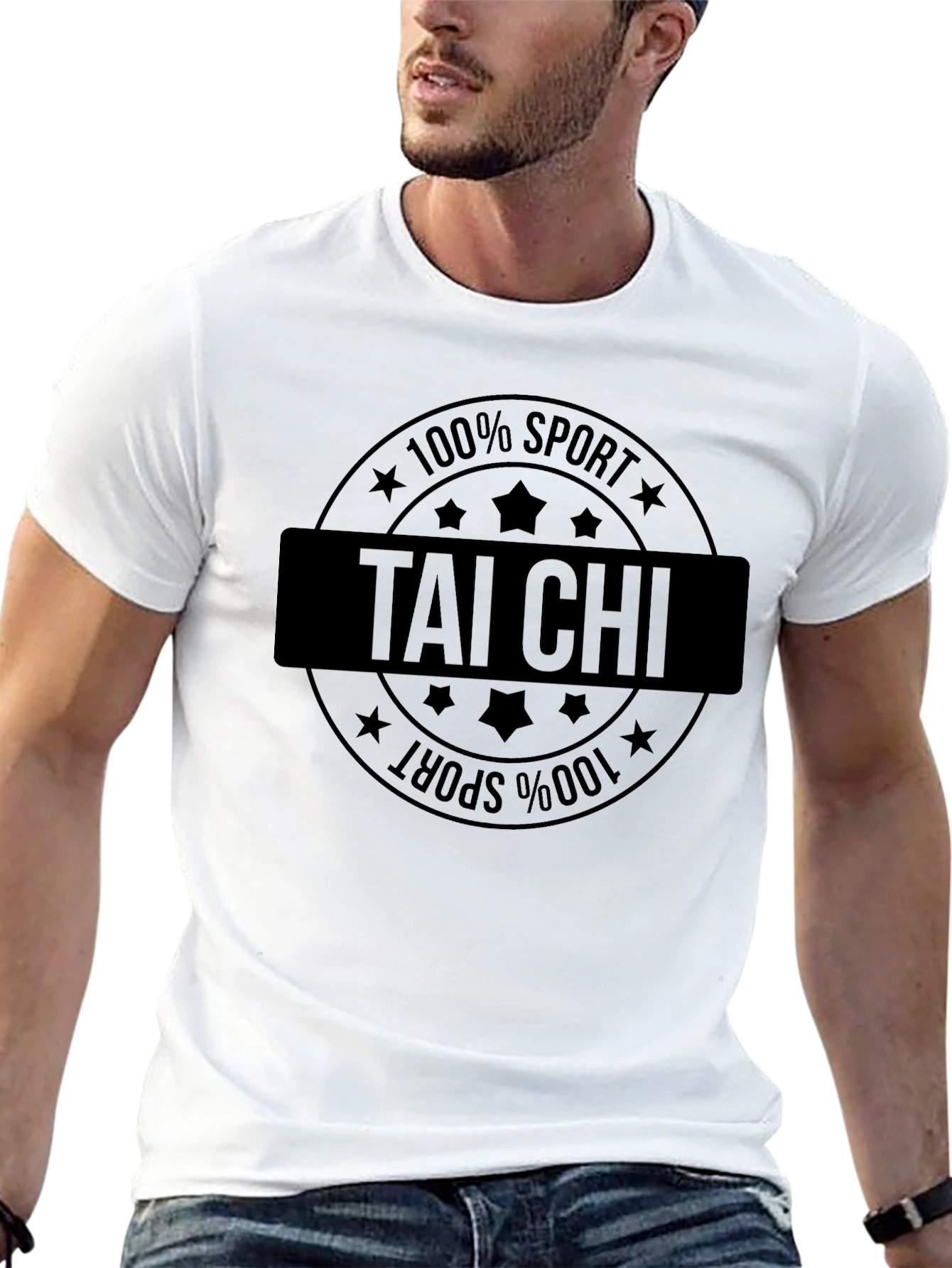 Tai Chi 100% Sport Black T-Shirt