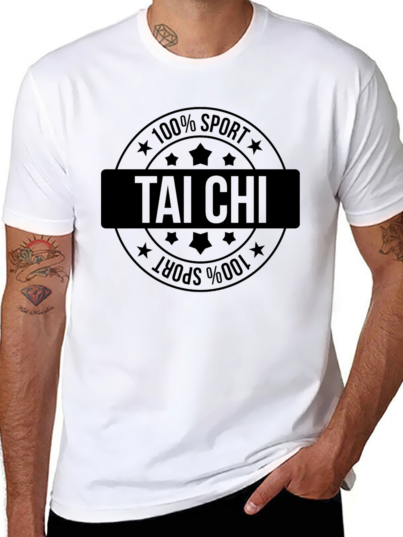 Tai Chi 100% Sport Black T-Shirt