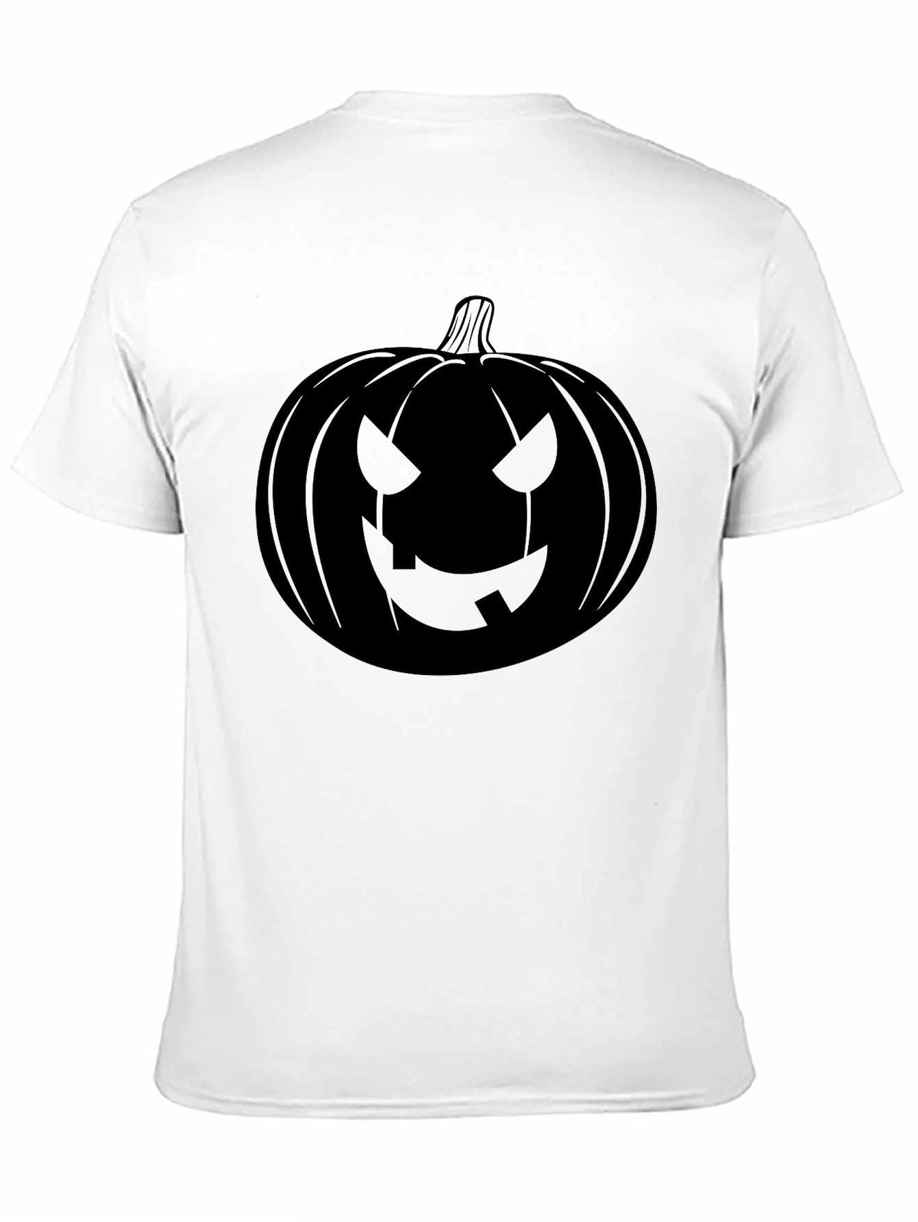 Halloween Pumpkin Face Black T-Shirt