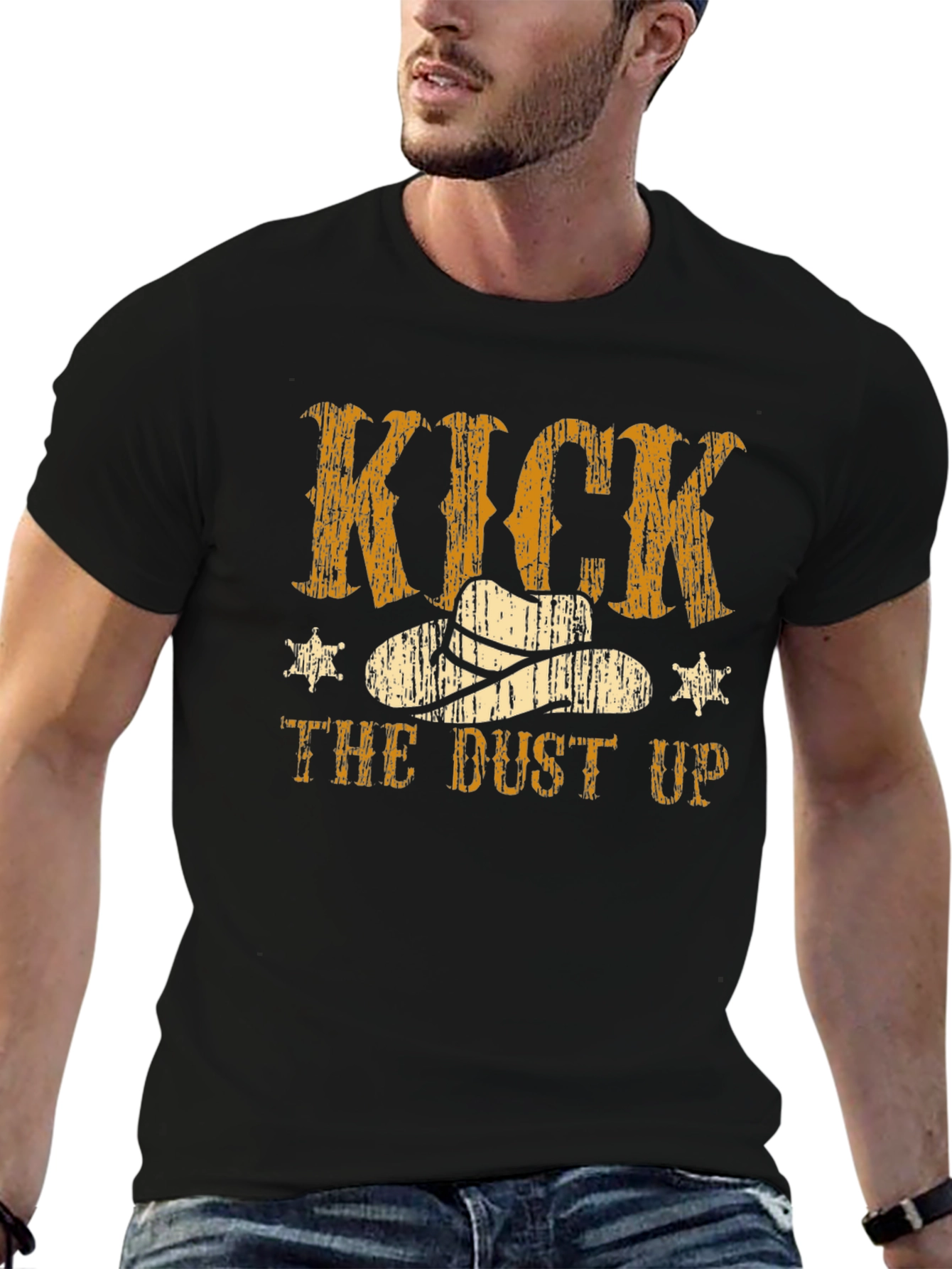 Kick the Dust Up Cowboy T-Shirt - Western Style