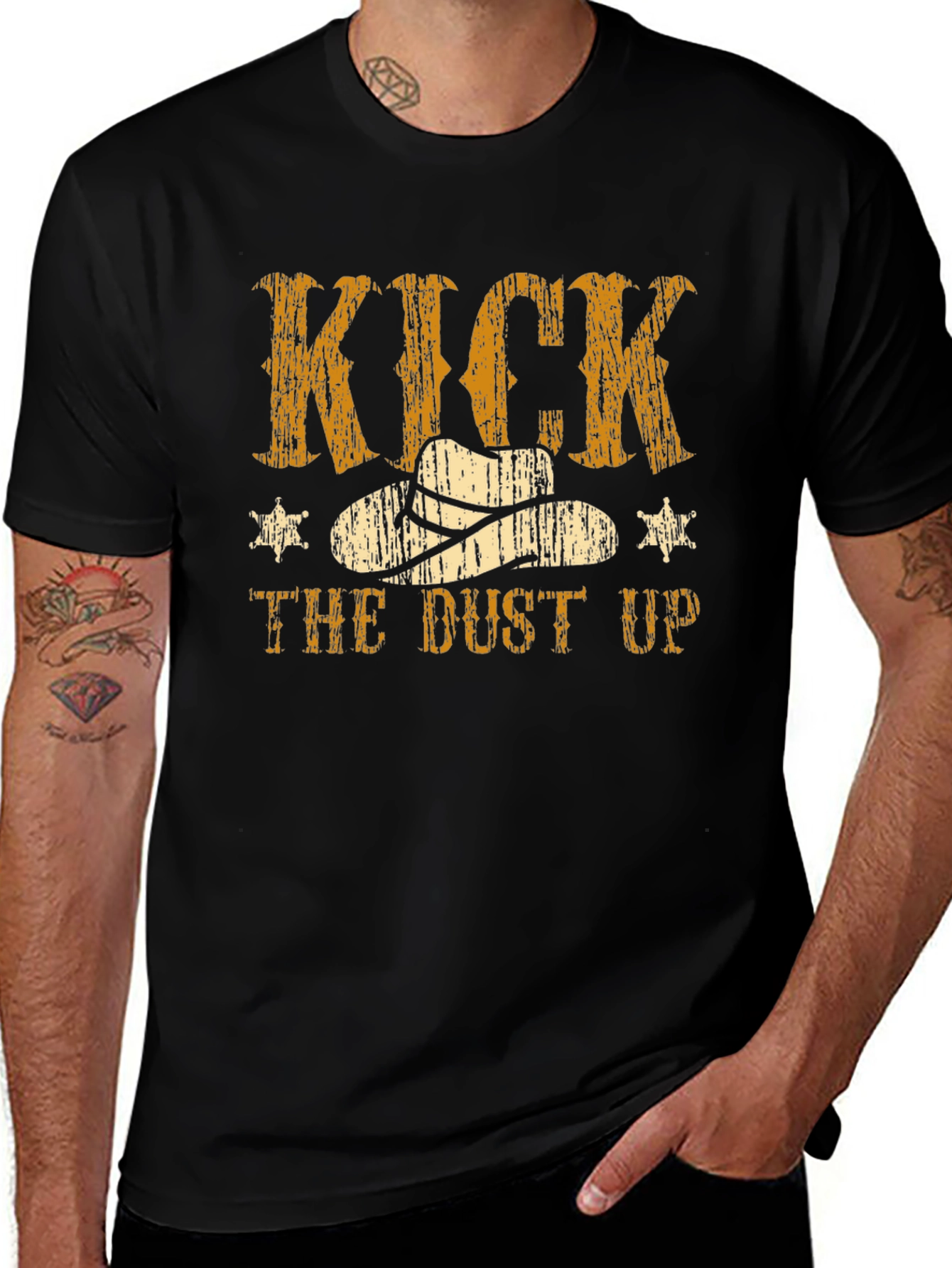 Kick the Dust Up Cowboy T-Shirt - Western Style