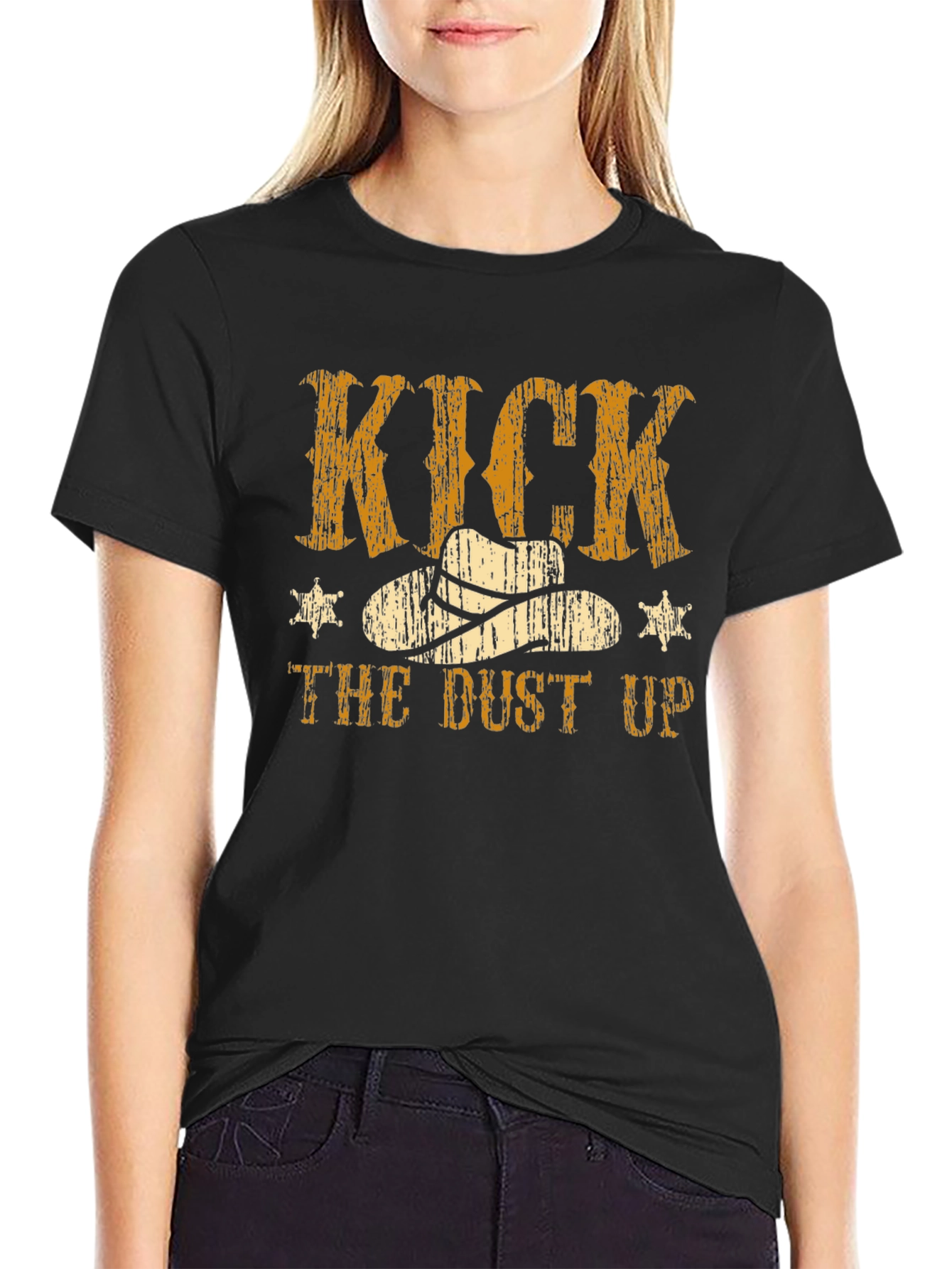 Kick the Dust Up Cowboy T-Shirt - Western Style