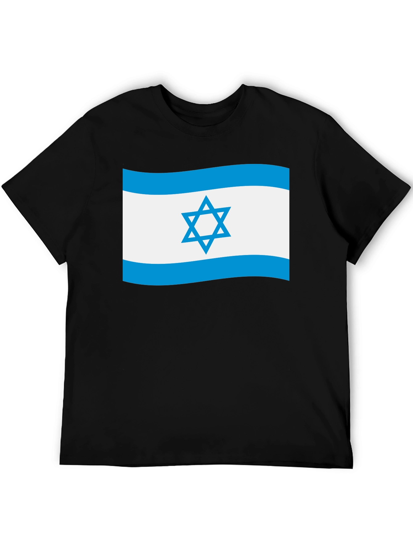 Israel Flag T-Shirt - Black Patriotic Tee
