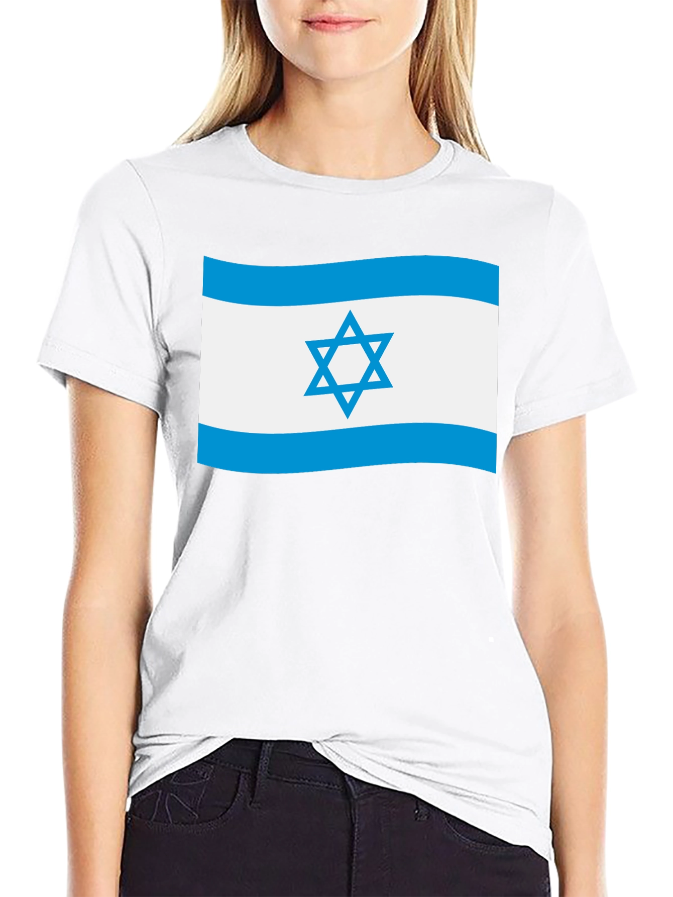 Israel Flag T-Shirt - Black Patriotic Tee