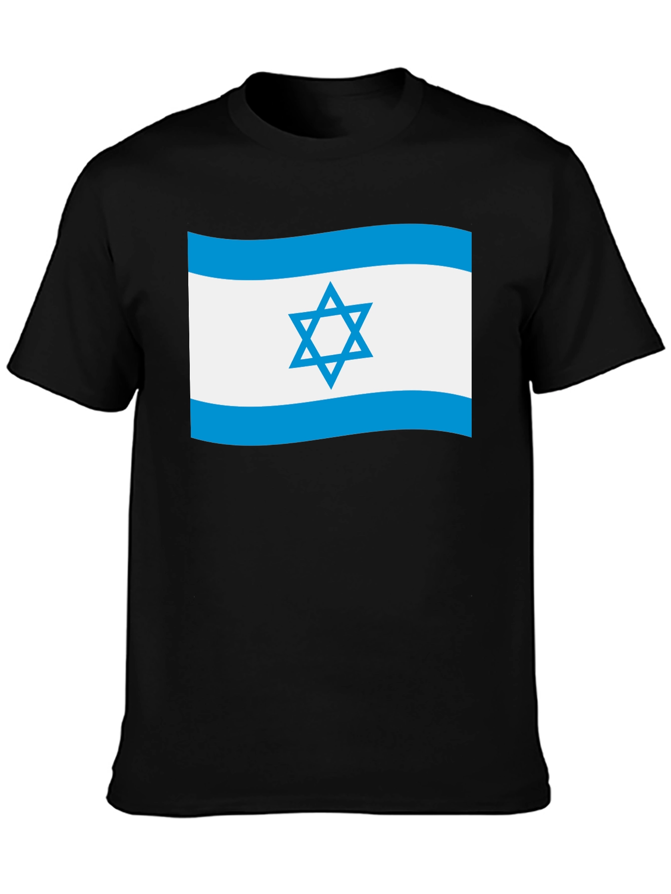 Israel Flag T-Shirt - Black Patriotic Tee